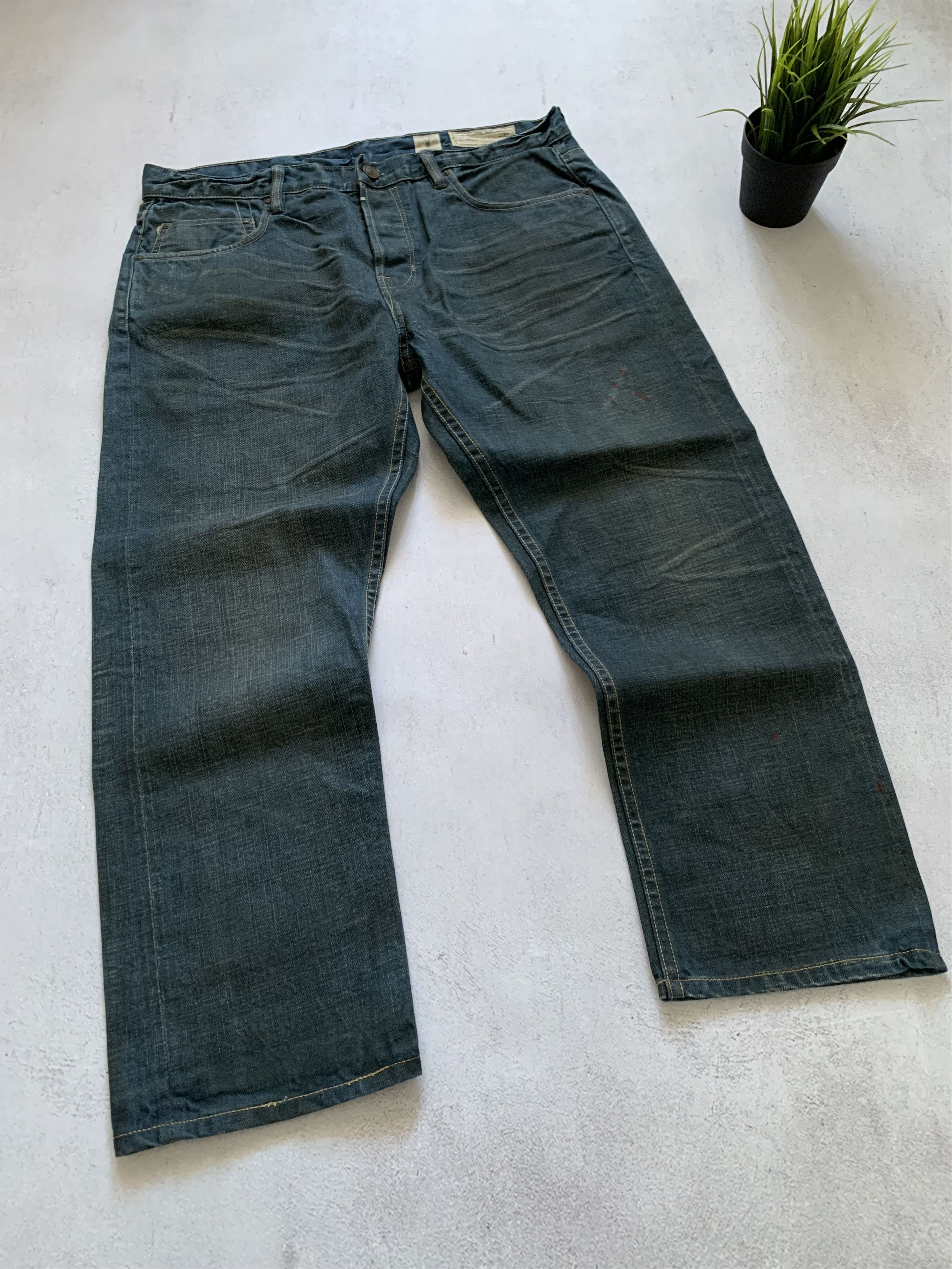 Allsaints × Japanese Brand Vintage Allsaints Jeans Denim Pants Baggy Dirty Distressed Size US 34 / EU 50 - 2 Thumbnail