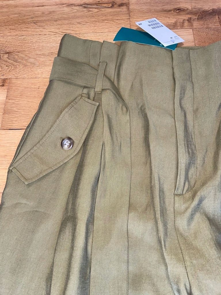 H&M × Vintage H&M WOMEN'S ELEGANT TROUSERS, size 38 - LABELS Size 27" / US 4 / IT 40 - 3 Thumbnail