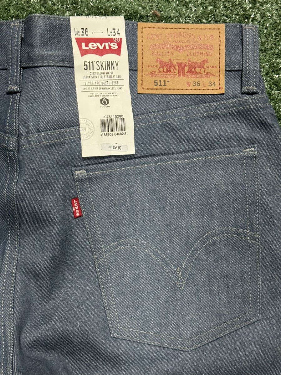 Levi's Levi’s 511 Skinny in Shrink to Fit Rigid Blue Size US 36 / EU 52 - 1 Thumbnail