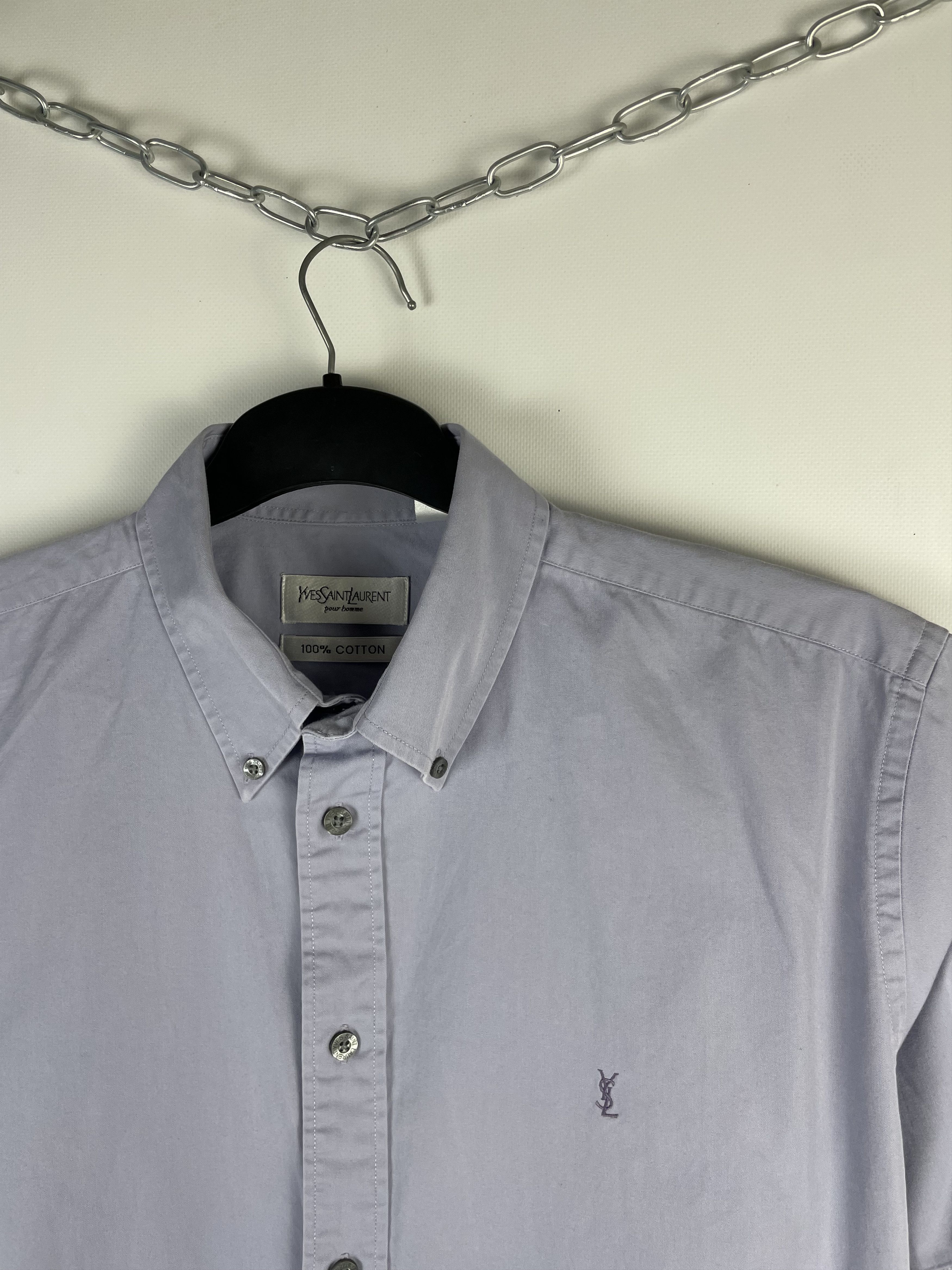 Vintage Vintage Yves Saint Laurent YSL Shirt Button Up Rare Size US M / EU 48-50 / 2 - 4 Thumbnail