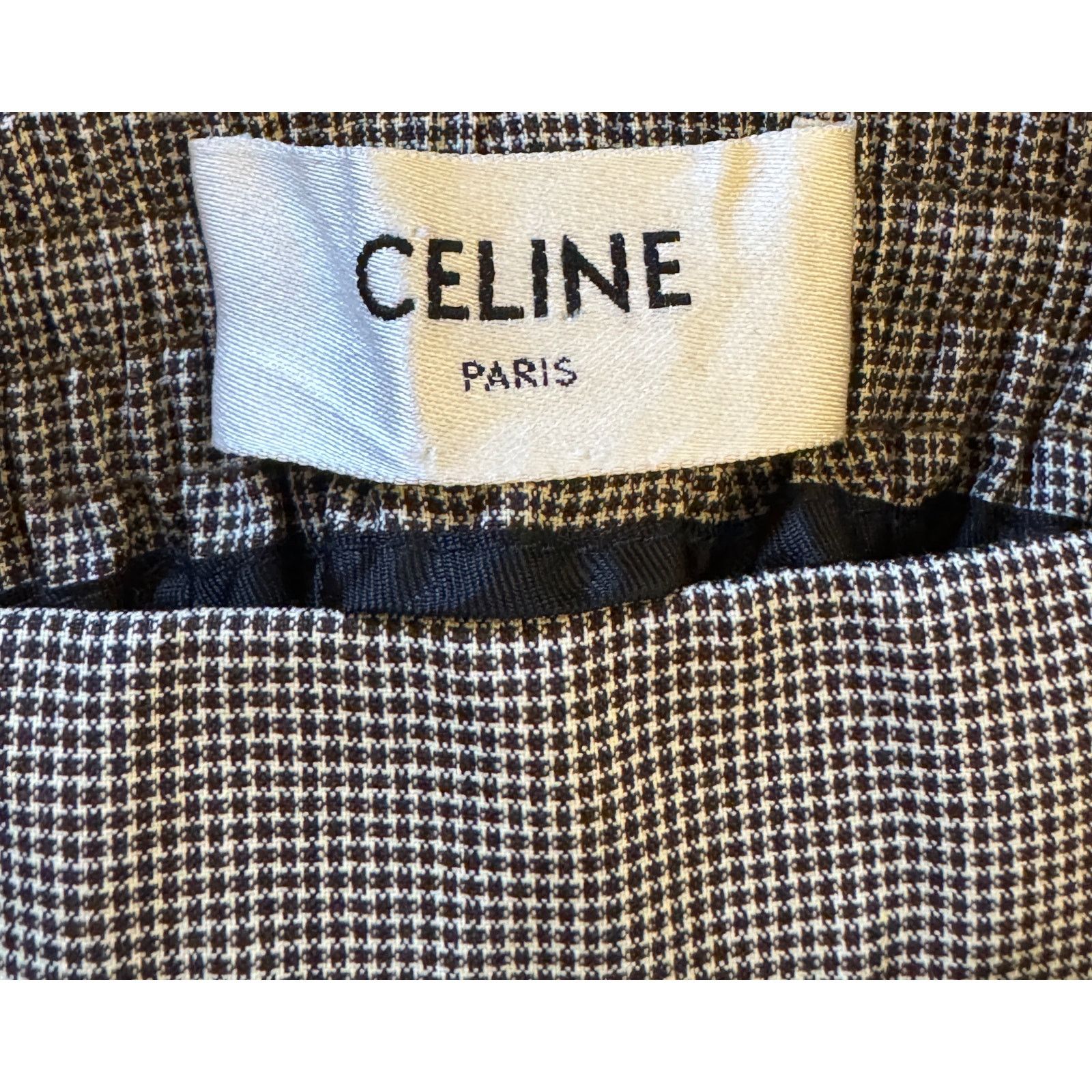 Celine Celine Women's Gray Wool-Silk Blend Straight Pants Size 30" / US 8 / IT 44 - 3 Thumbnail