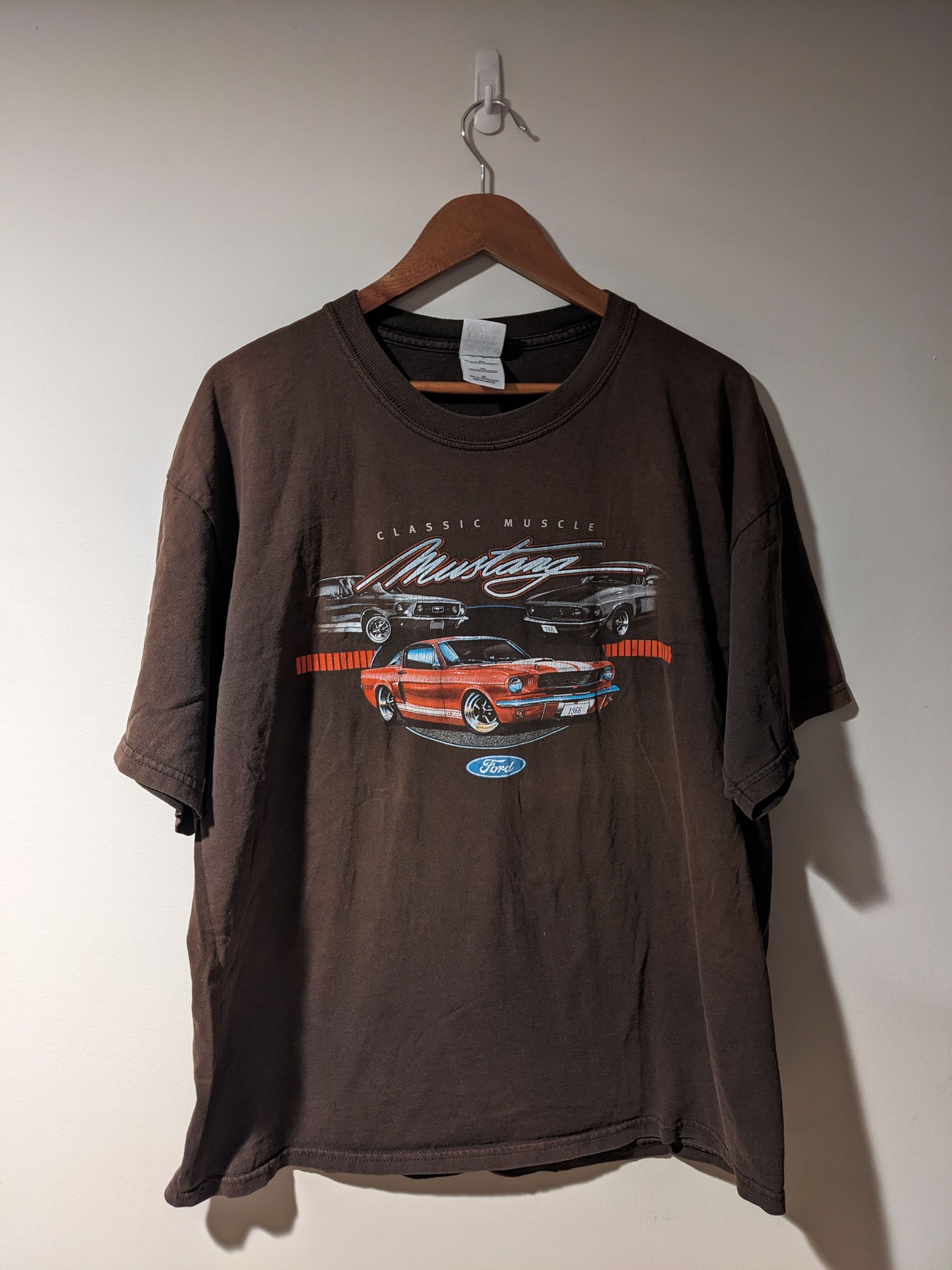 Ford × Mustang × Vintage Vintage Y2K Mustang Classic Muscle Ford X-Large T-Shirt Size US XL / EU 56 / 4 - 1 Thumbnail
