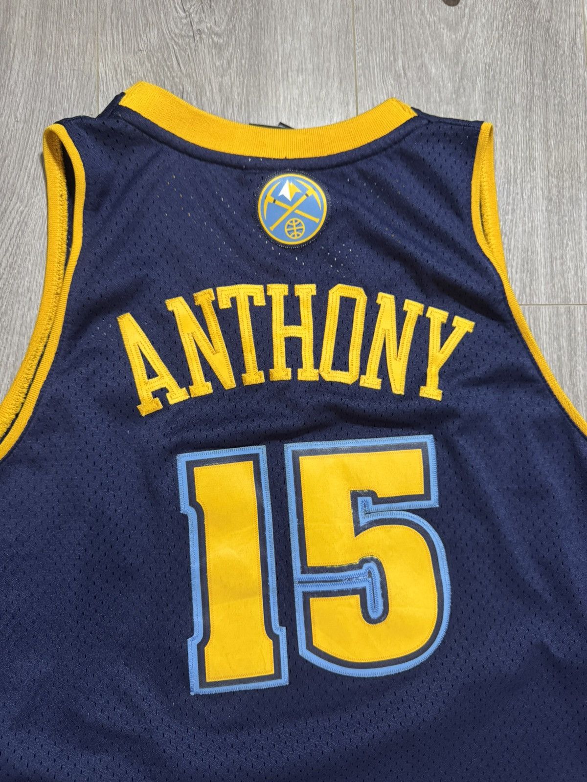 NBA × Reebok × Vintage Carmelo Anthony Denver Nuggets Jersey Swingman Alt NBA Blue Size US XL / EU 56 / 4 - 6 Thumbnail