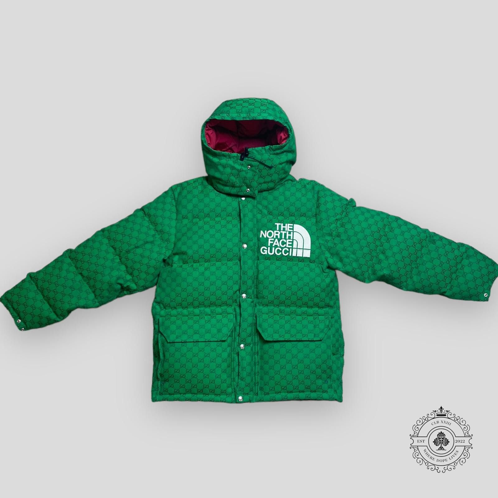 Gucci Gucci X North Face Puffer Jacket in Green Size US XXL / EU 58 / 5 - 1 Thumbnail