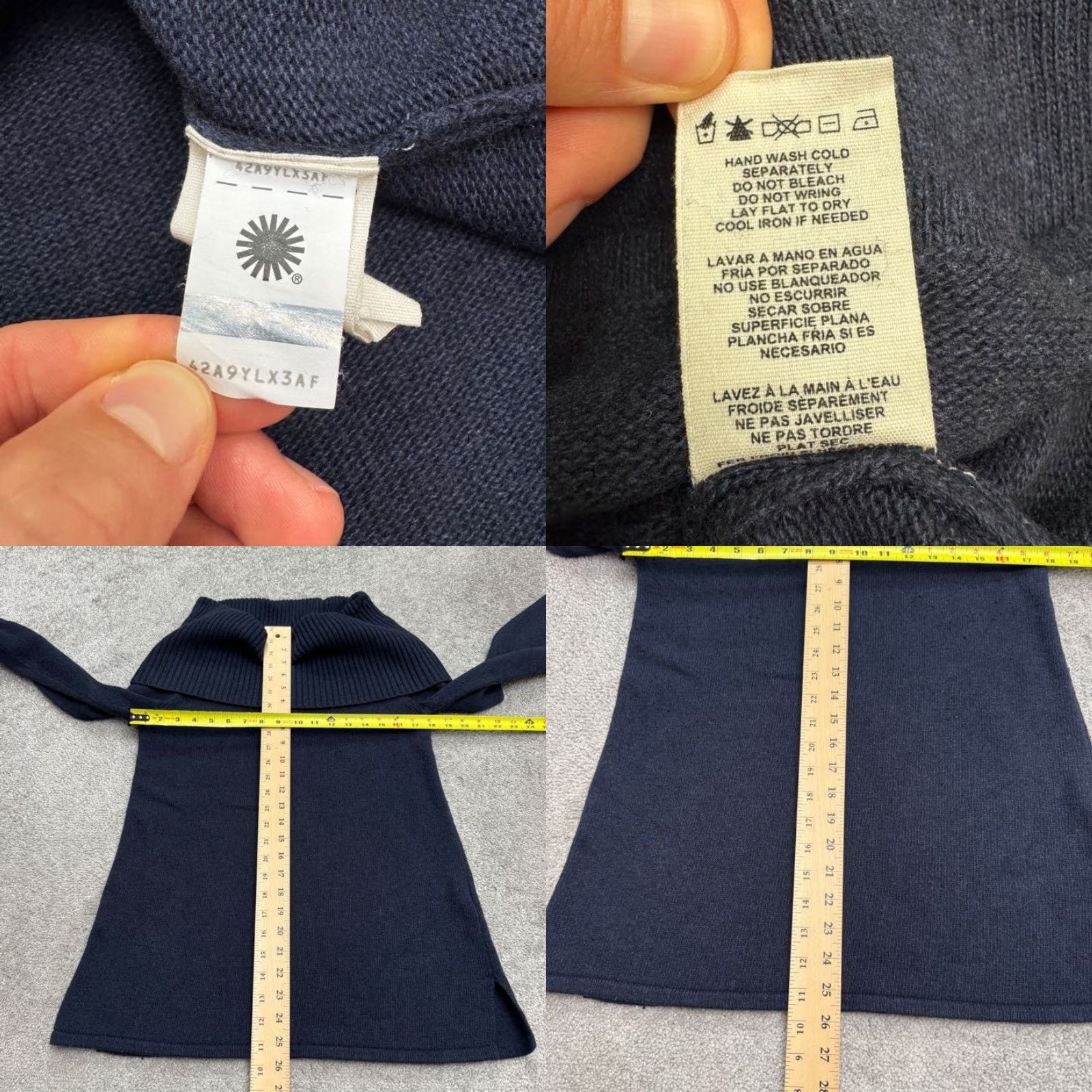 Vintage VINTAGE UGG Australia Sweater Womens Large Pullover Knit Wool Blend Navy Blue Fall Winter Size L / US 10 / IT 46 - 8 Thumbnail