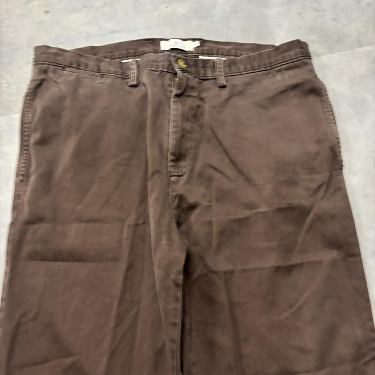 Japanese Brand × Vintage Crazy Vintage Y2K/2000s Brown Essential Casual Pants! Size US 36 / EU 52 - 5 Thumbnail
