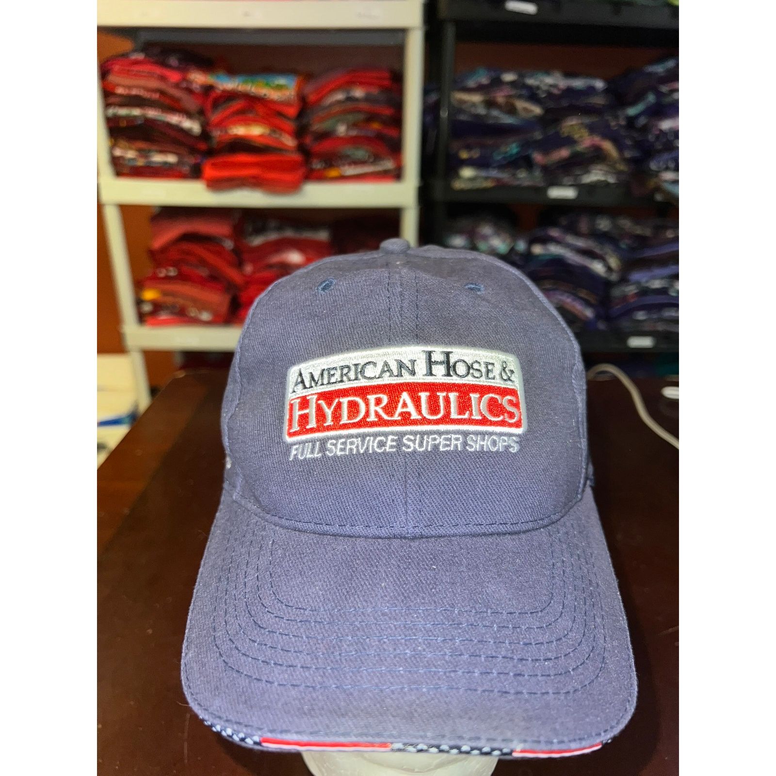 Vintage Vintage American Hat Hose & Hydraulics Blue USA Cap Headwear Size ONE SIZE - 2 Thumbnail