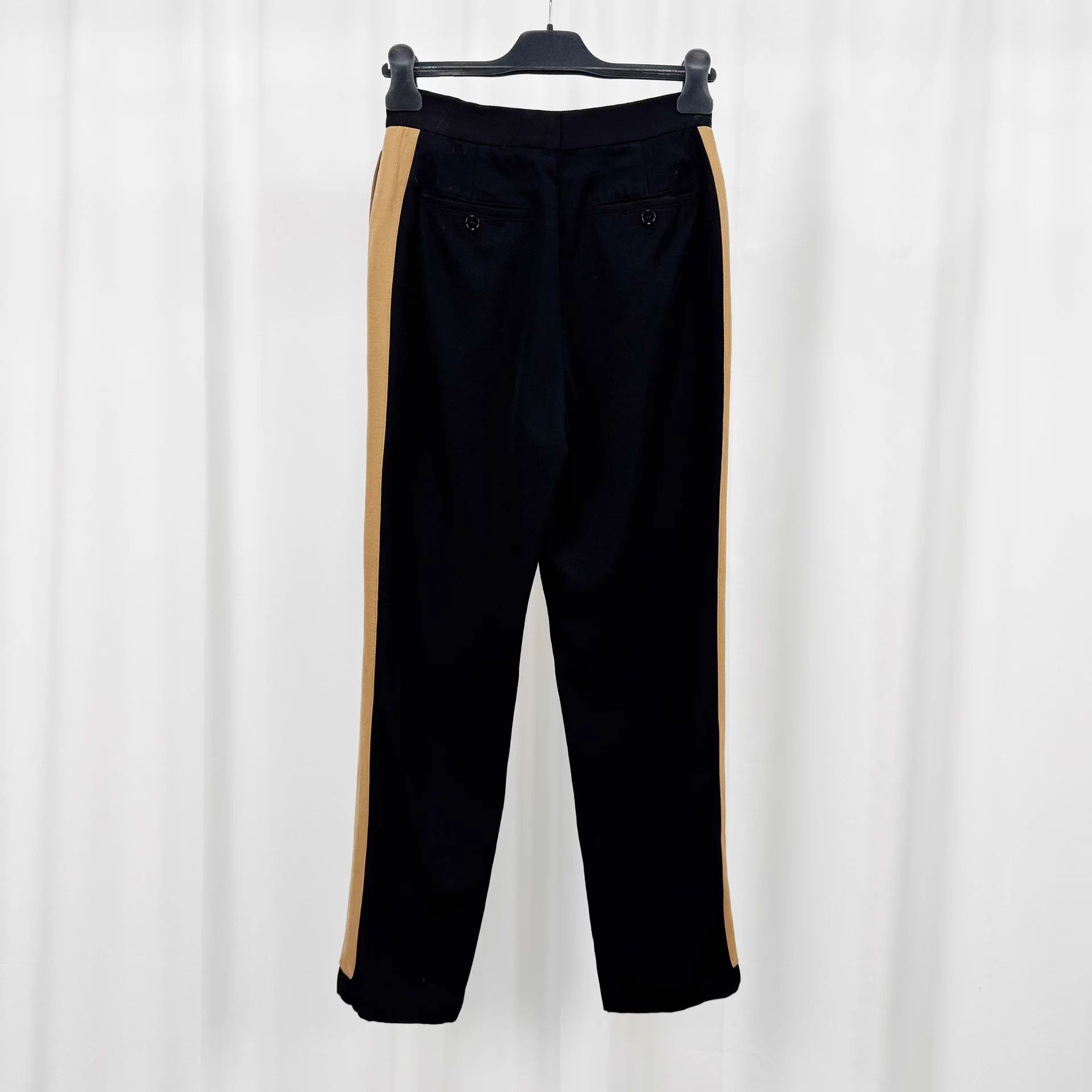 Burberry Burberry tan stripe wool casual pants UK6 99 new Size 26" / US 2 / IT 38 - 2 Thumbnail