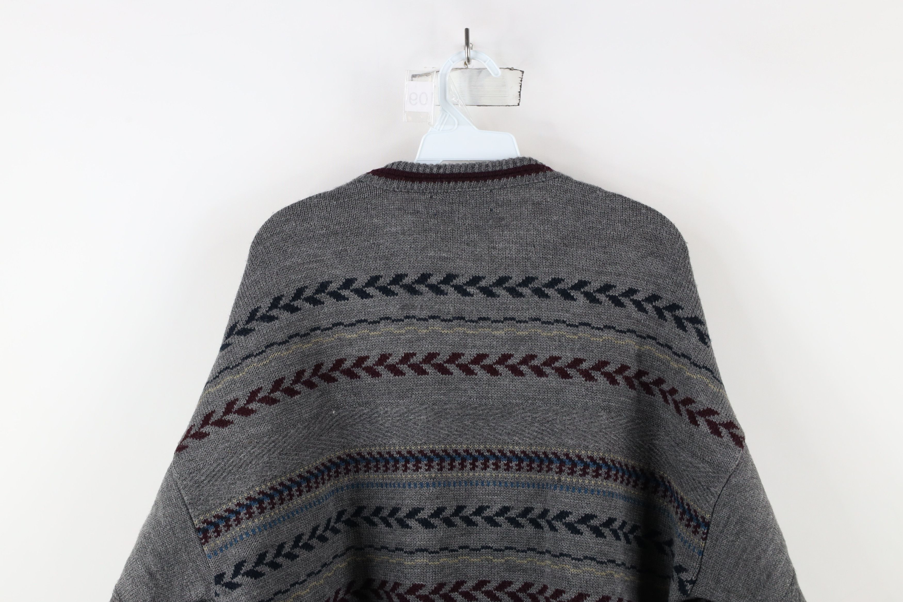 Vintage Vintage 90s Streetwear Fair Isle Knit Crewneck Sweater Size US L / EU 52-54 / 3 - 9 Thumbnail