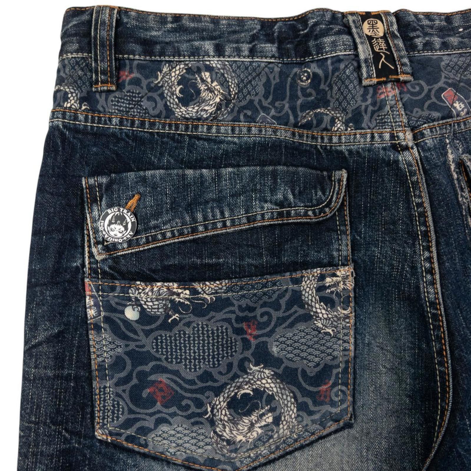 Other Vintage Big Train Patchwork Japanese Denim Jeans Size W38 Size US 38 / EU 54 - 8 Thumbnail