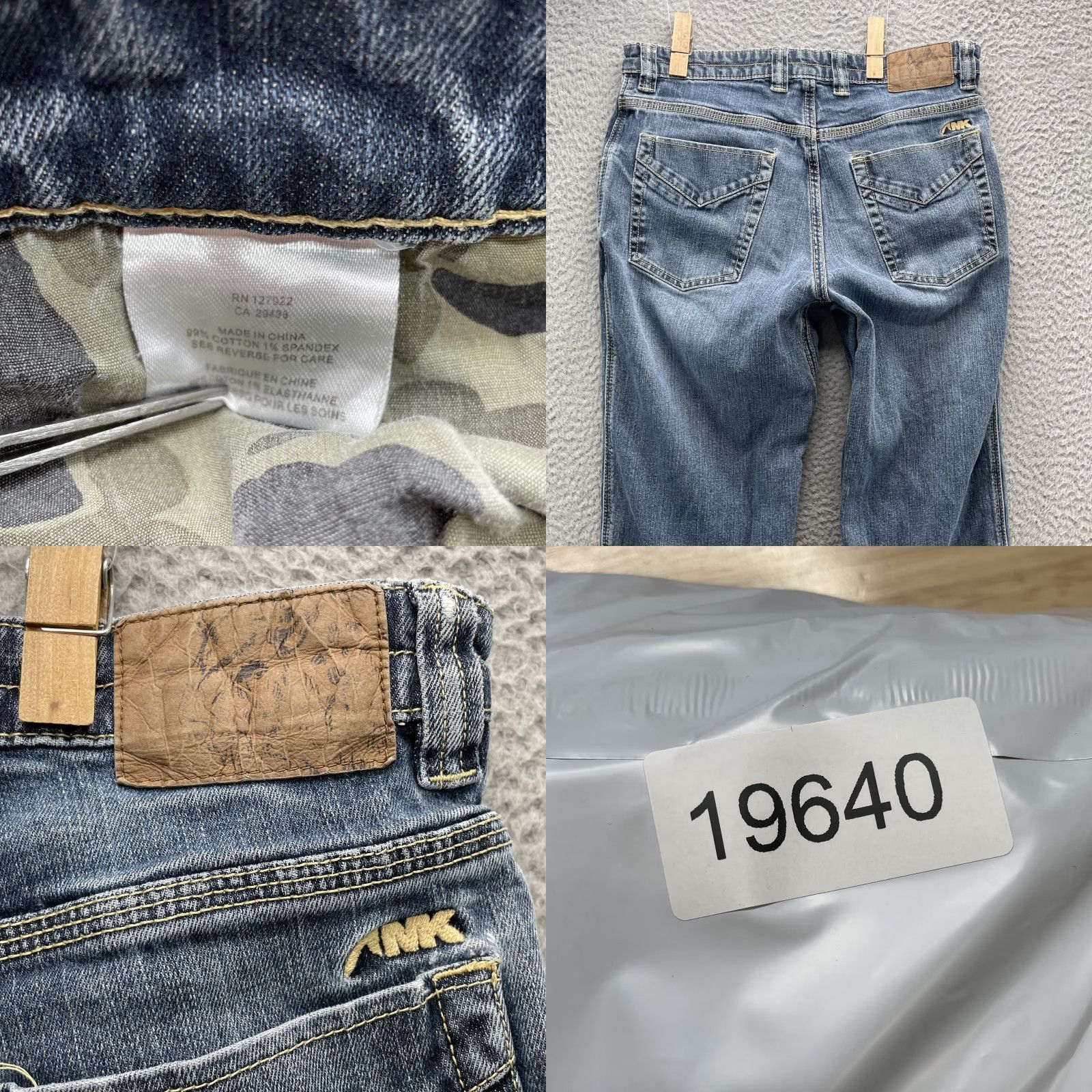 Mountain Khakis Mountain Khakis Jeans Mens 30x32 Straight Whisker Western Outdoor Workwear Gorp Blue Denim Cotton Spandex 5-Pocket Mens Regular Jeans Size US 30 / EU 46 - 8 Thumbnail
