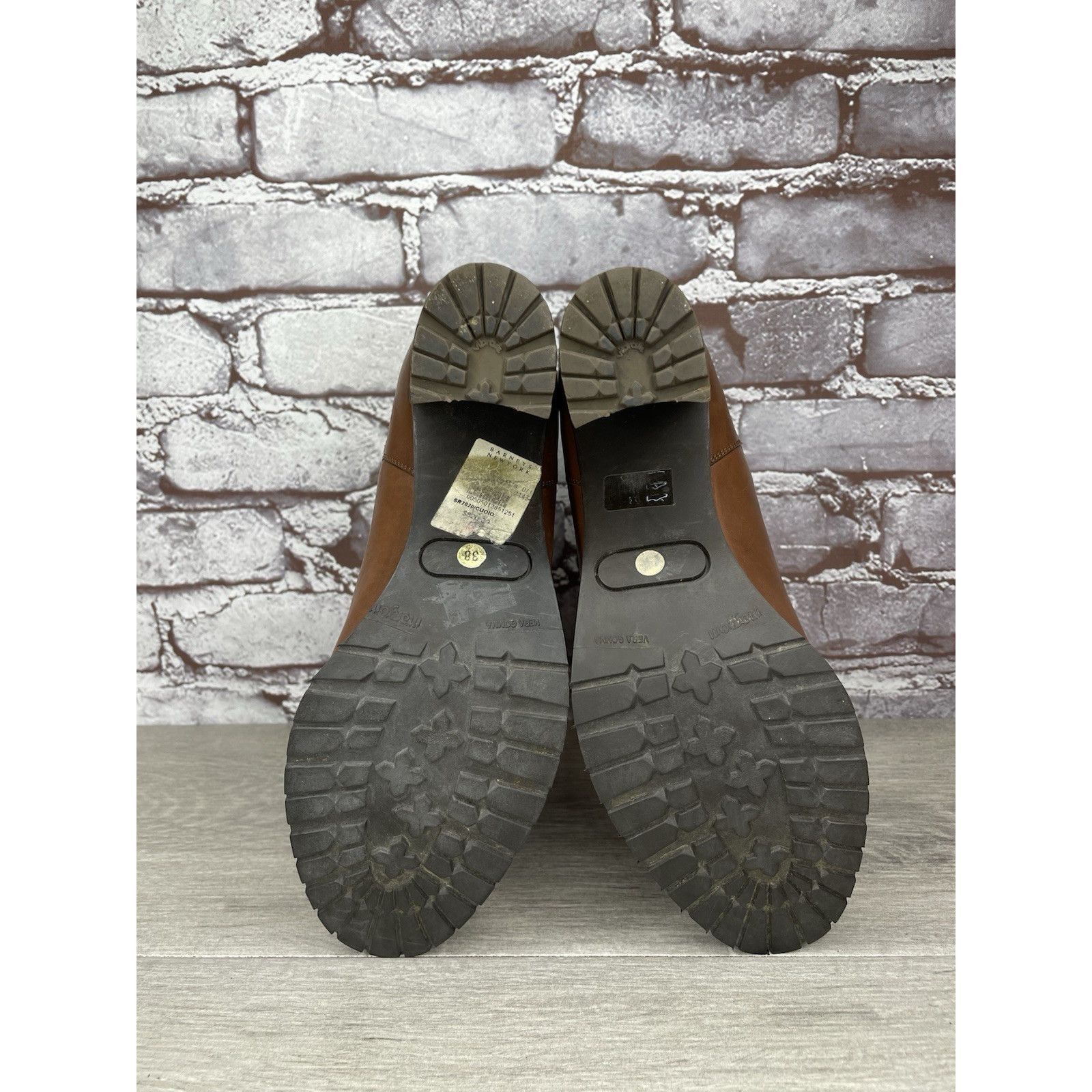 Sartore Sartore Paris Brown Leather Ankle Chelsea Vibram Heel Bootie Size US 7.5 / IT 37.5 - 23 Thumbnail