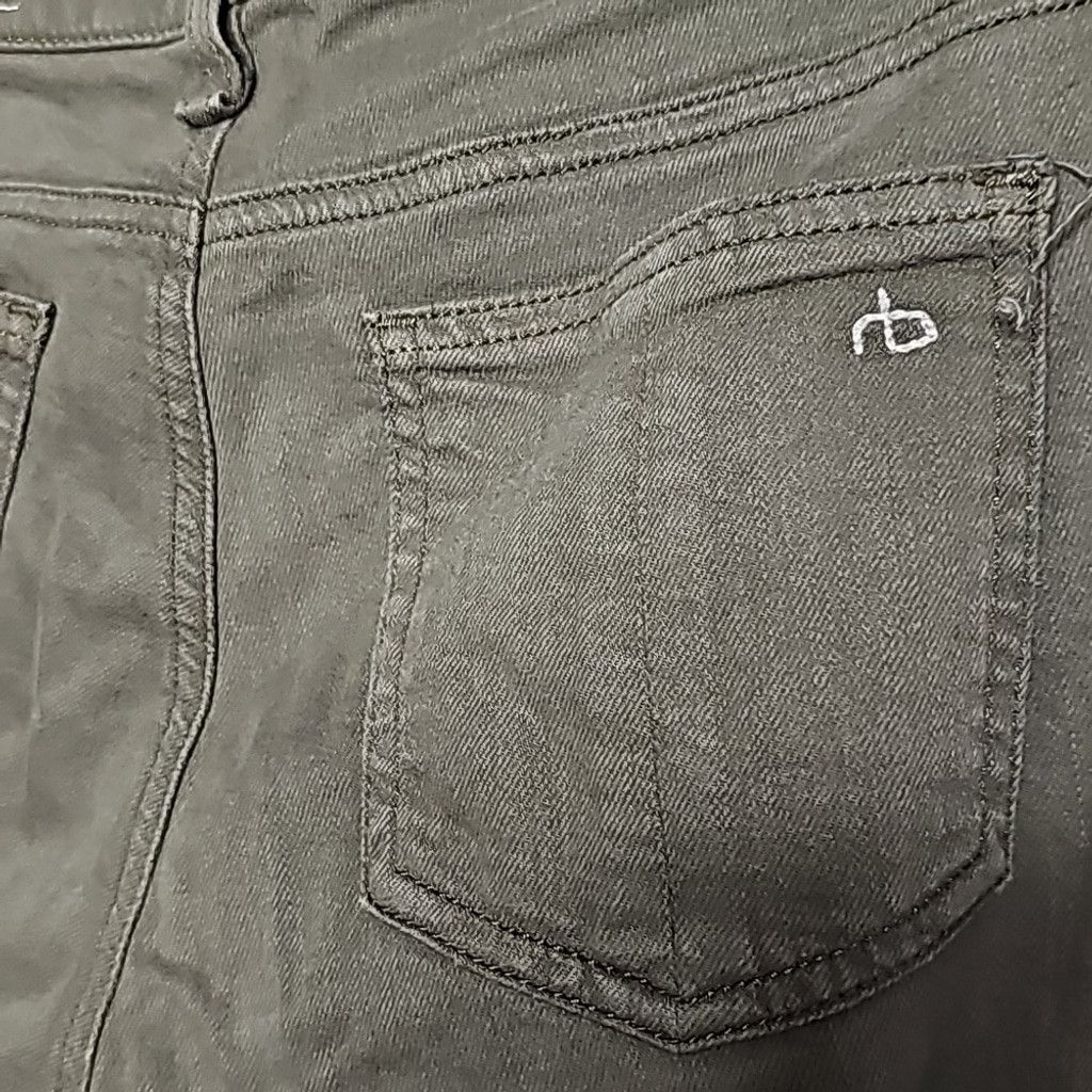 Rag & Bone Rag & Bone Dist army green skinny stretch denim jeans sz 26 Size 26" / US 2 / IT 38 - 6 Thumbnail
