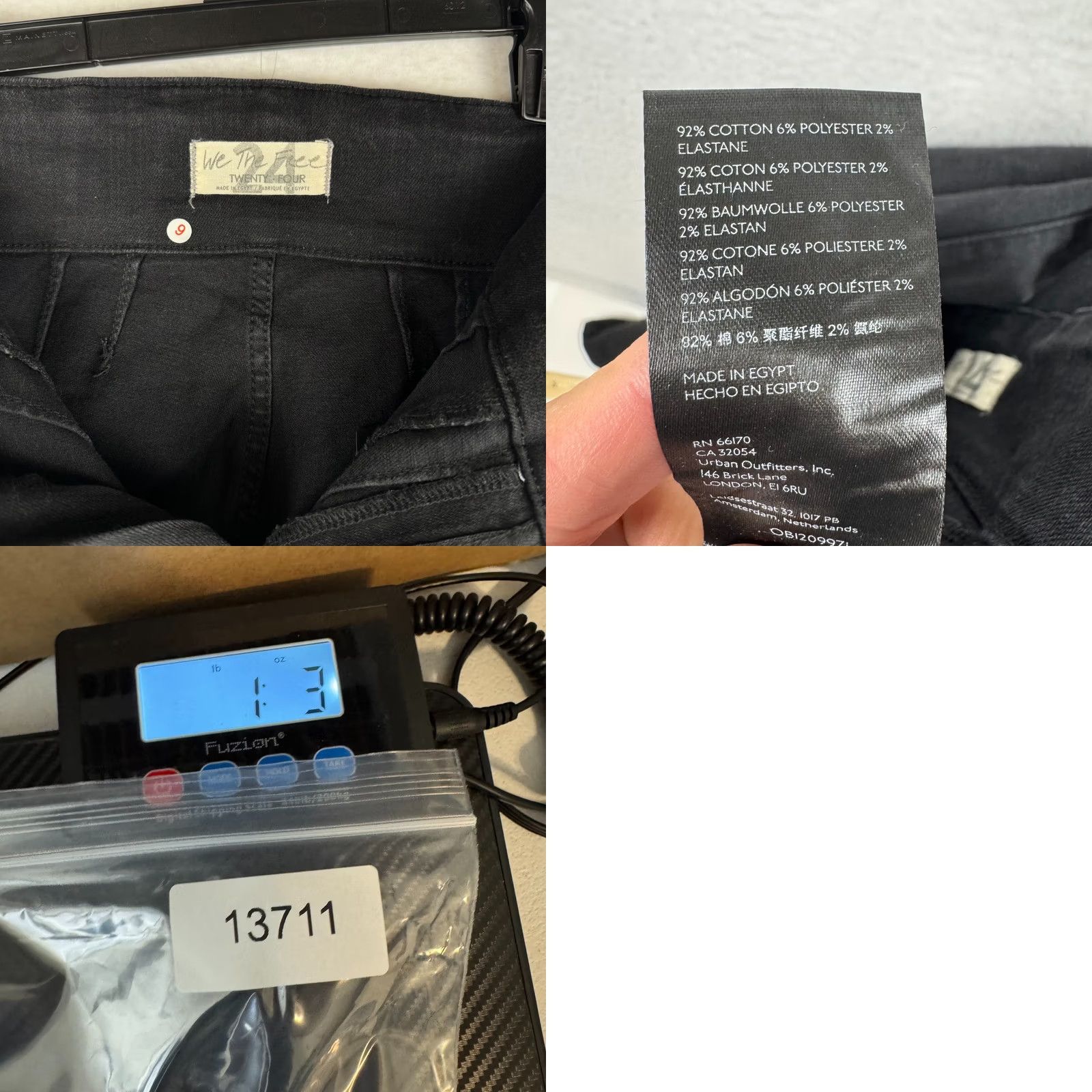 Free People Free People Jeans 24 24 Wayde High Rise Flared Bell Bottoms Denim Black Womens Regular Boho 90s 00s Bohemian Spring Fall Winter Girls Mens Size 42" / US 20 - 9 Thumbnail