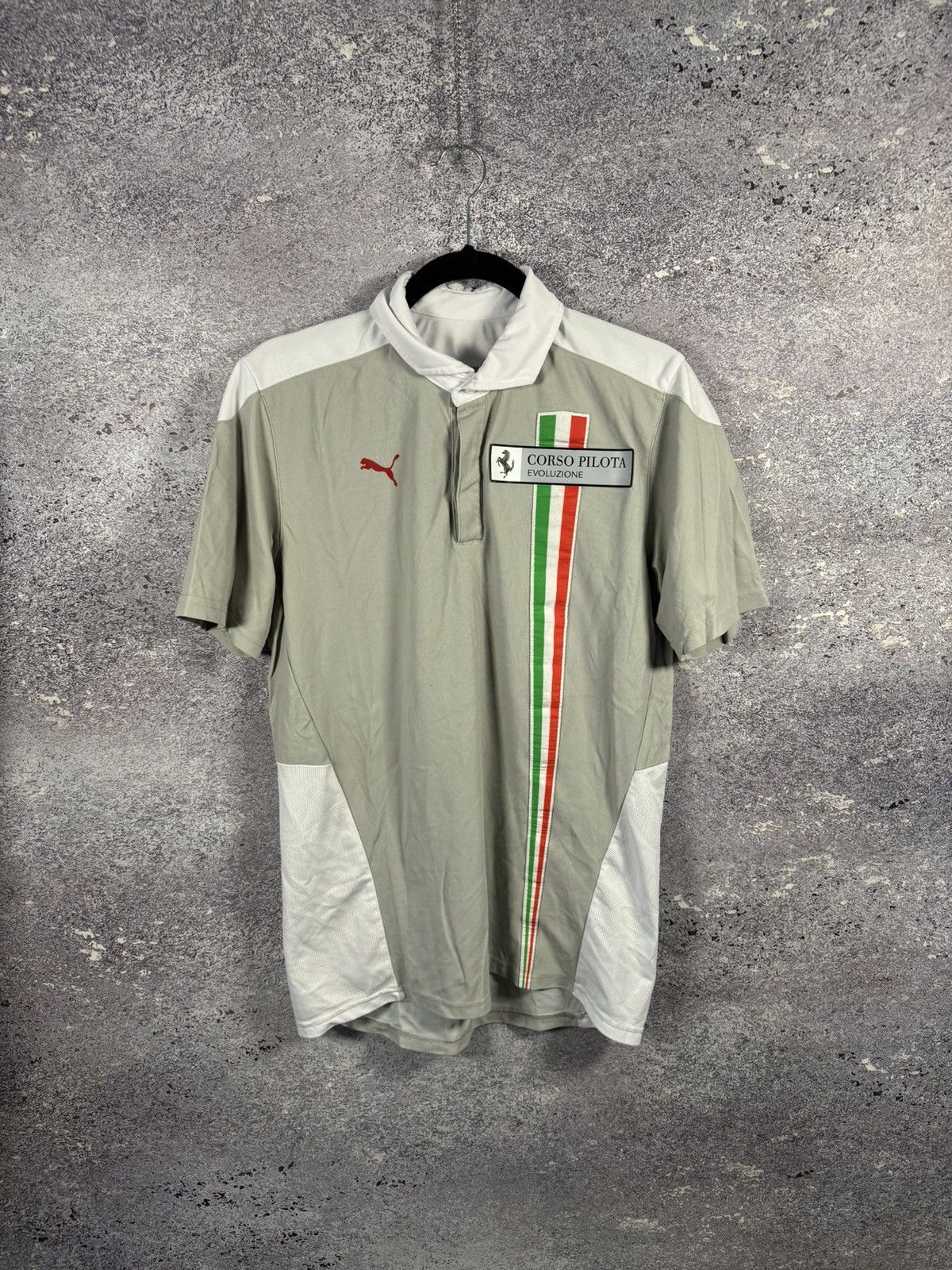 Ferrari × Puma × Vintage Vintage Puma Ferrari Corso Pilota Evoluzione Polo Shirt M sz Size US M / EU 48-50 / 2 - 1 Thumbnail