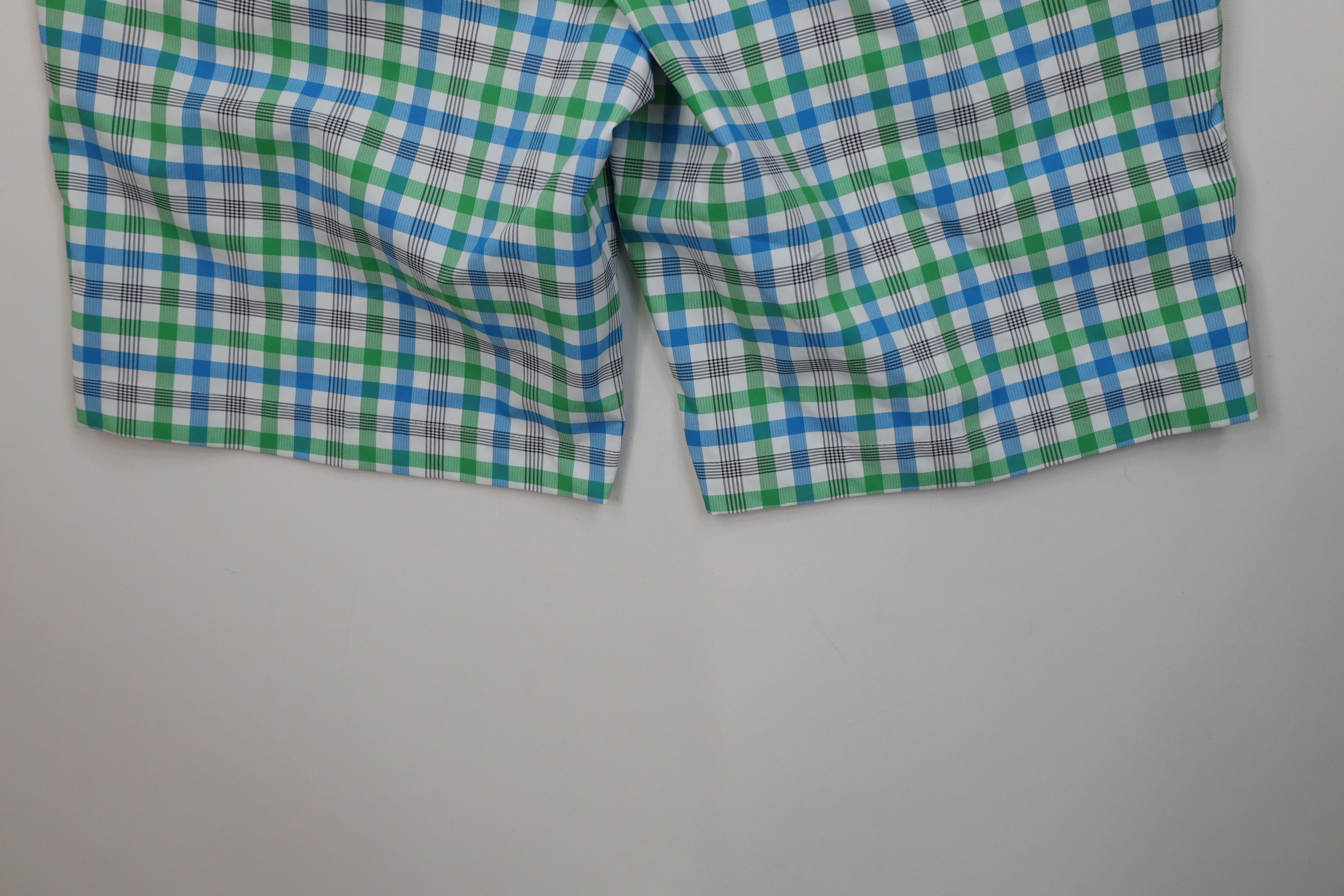 Nike Nike Golf Scott Mini Swoosh Golfing Chino Shorts Plaid Size US 36 / EU 52 - 13 Thumbnail