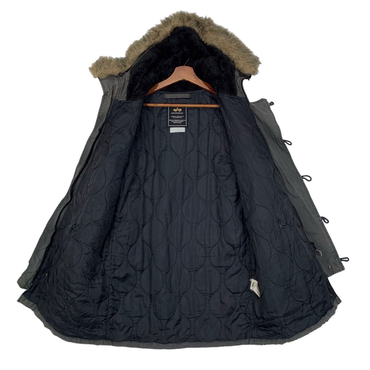 Alpha Industries × Vintage Vintage Alpha Industries Military Parka Jacket Size US L / EU 52-54 / 3 - 5 Thumbnail