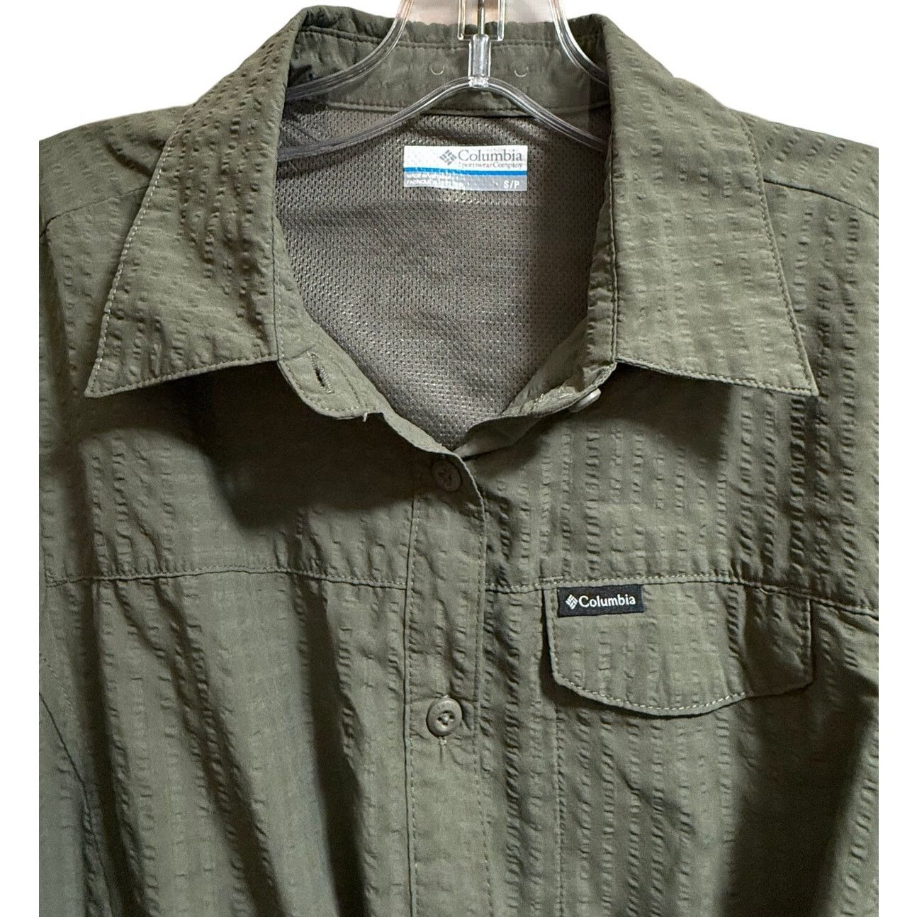 Columbia Columbia Sportswear Green Cinch Waist Shirt Dress - Small Size S / US 4 / IT 40 - 3 Thumbnail