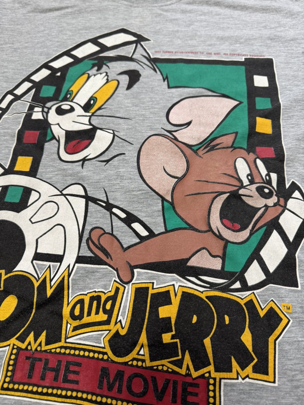 Vintage Tom And Jerry The Movie 1992 vinatge tee Size US L / EU 52-54 / 3 - 5 Thumbnail