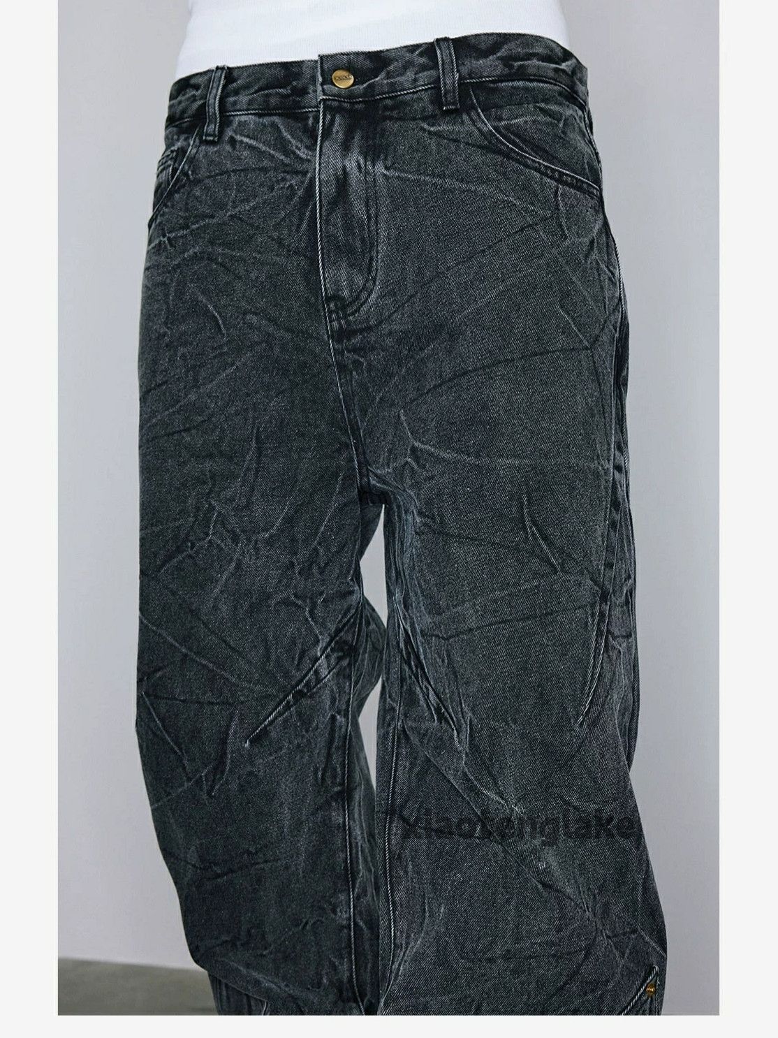 Jean × Vintage skate hiphop washed faded loose utility cargo jeans Size US 32 / EU 48 - 7 Thumbnail