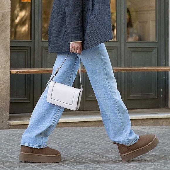Other DREAM PAIRS Shearling-lined Winter Ankle Boots Size 11 Size US 11 / IT 41 - 2 Thumbnail