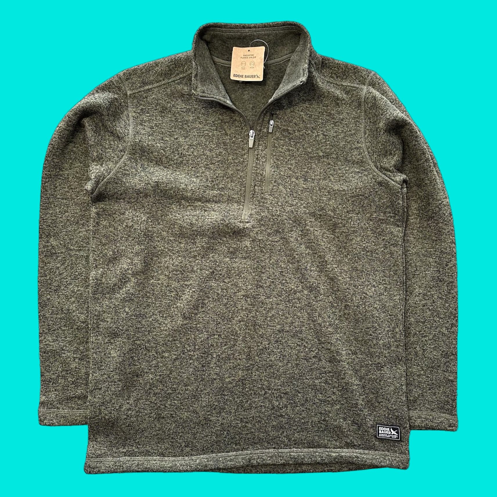 Eddie Bauer Eddie Bauer Radiator Fleece 1/4 Zip Pullover Mens M Green Long Sleeve Mock Neck Sweater 1/4 Zip Outdoor Hoodie Size US M / EU 48-50 / 2 - 1 Thumbnail