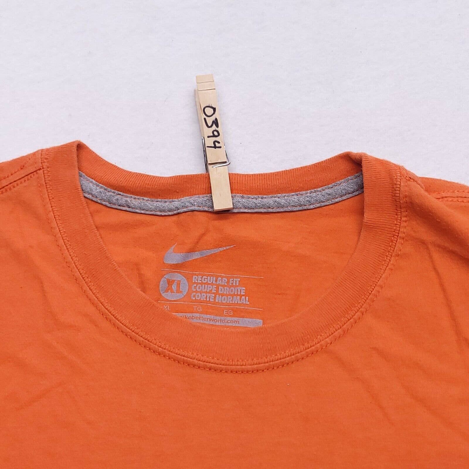 Nike Men's T-Shirt - Orange - XL