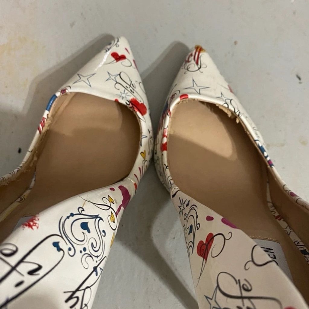 Steve Madden Women's Steve Madden Heels, White Multi, Size 8.5 Size US 8.5 / IT 38.5 - 8 Thumbnail