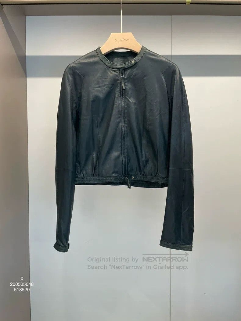 Loewe Loewe Green leather jacket Size XS / US 0-2 / IT 36-38 - 1 Thumbnail