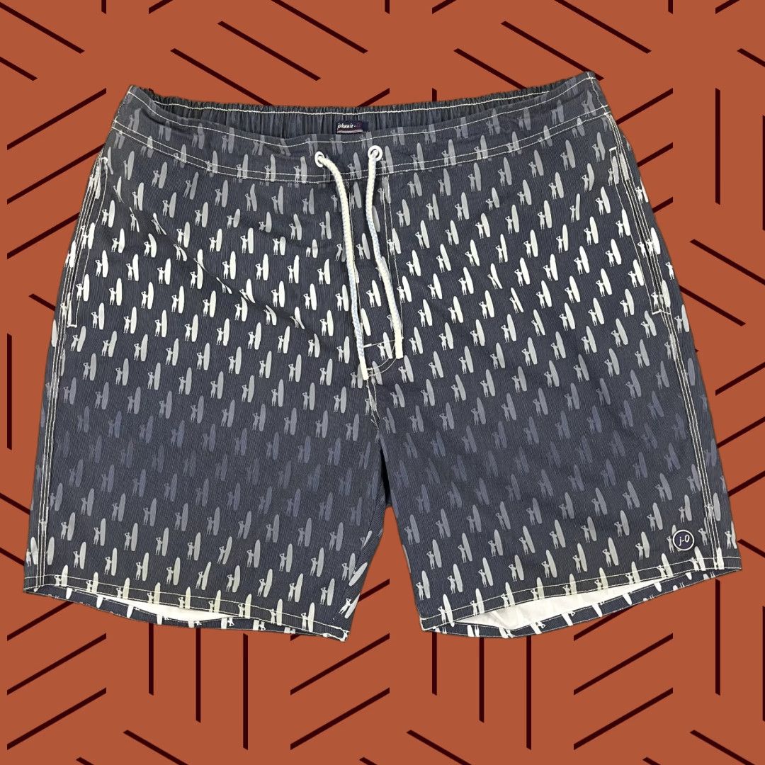 johnnie-O JOHNNIE-O Swim Trunks Mens XL 7" Linerless Blue White Ombre Surfboard Shorts Size US 36 / EU 52 - 1 Thumbnail