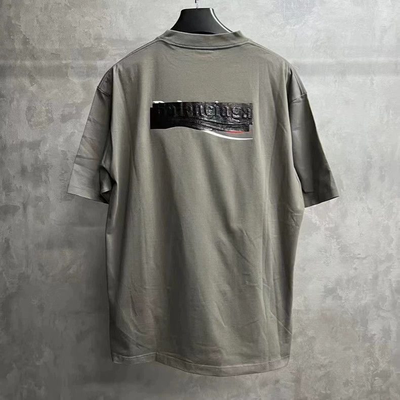 Balenciaga Balenciaga latest gray logo letter printed round neck pullo Size US M / EU 48-50 / 2 - 5 Thumbnail