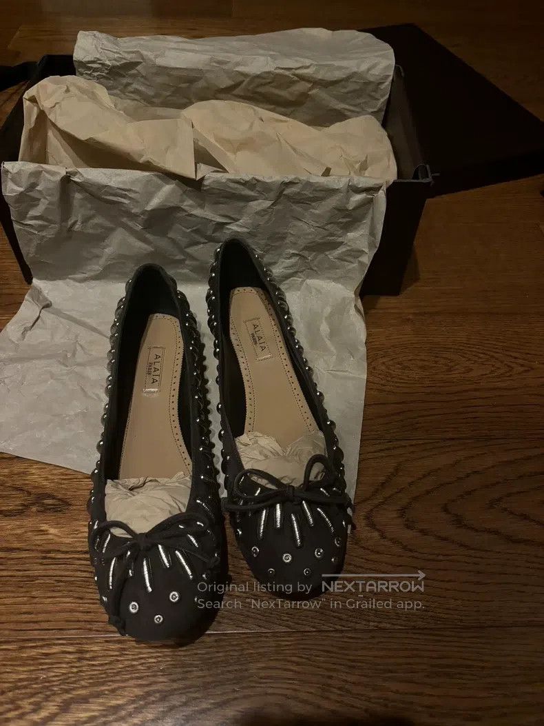 Alaia Alaia Studded Ballet Flats Size US 5.5 / IT 35.5 - 1 Thumbnail