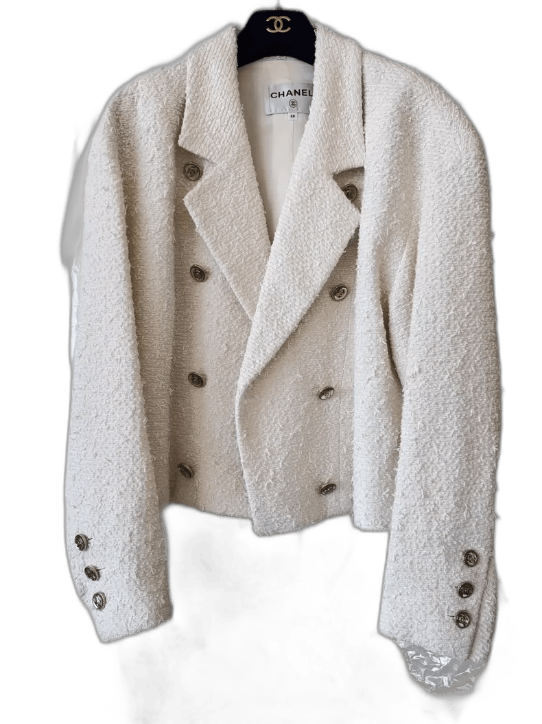 Chanel Chanel White Jacket Size 38 Size M / US 6-8 / IT 42-44 - 1 Thumbnail