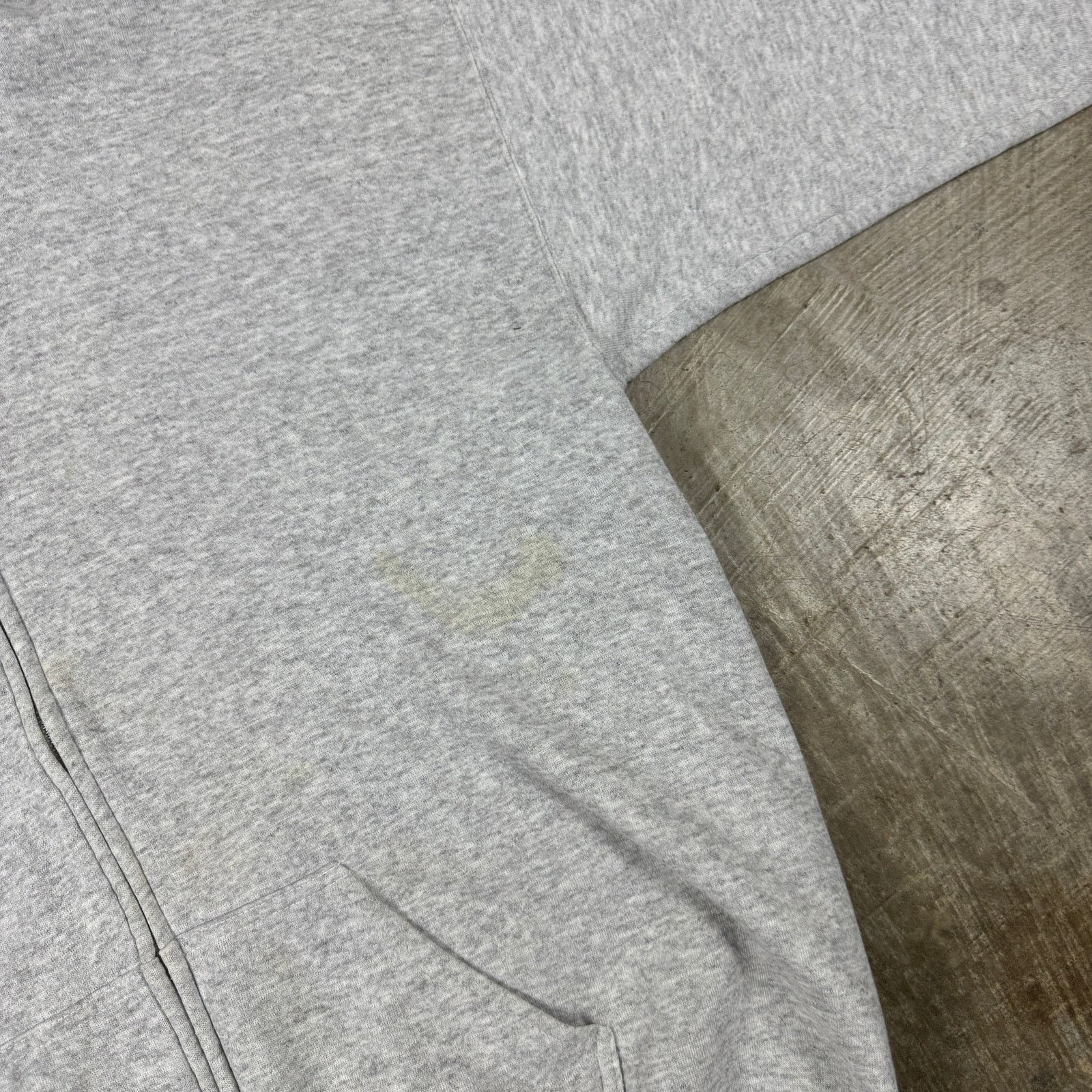 Tultex × Vintage 90s Light Gray Tultex Blank Essential Zip-Up Hoodie 3XL AP03 Size US XL / EU 56 / 4 - 5 Thumbnail