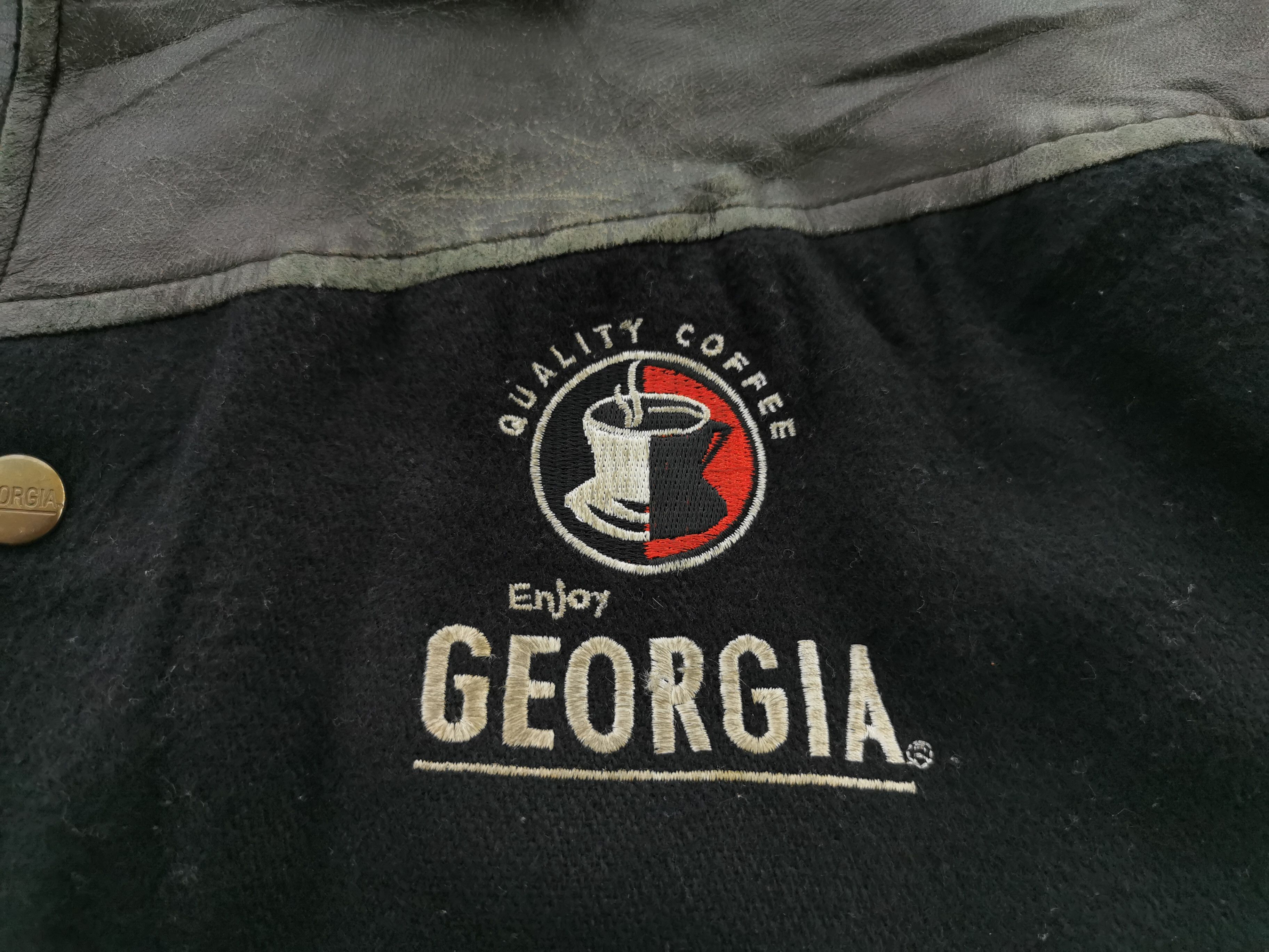 Vintage Vintage 90's Georgia Suntory Coffee Stadium Quilted Wool Size US XL / EU 56 / 4 - 4 Thumbnail