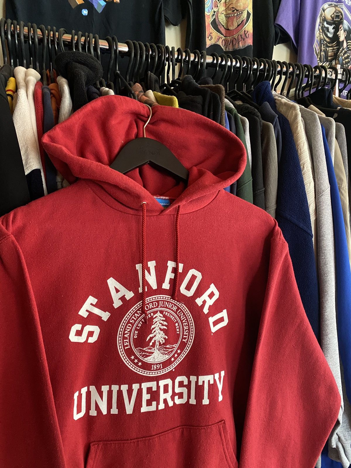 Champion VINTAGE CHAMPION STANFORD UNIVERSITY HOODIE Y2k Size US S / EU 44-46 / 1 - 2 Thumbnail