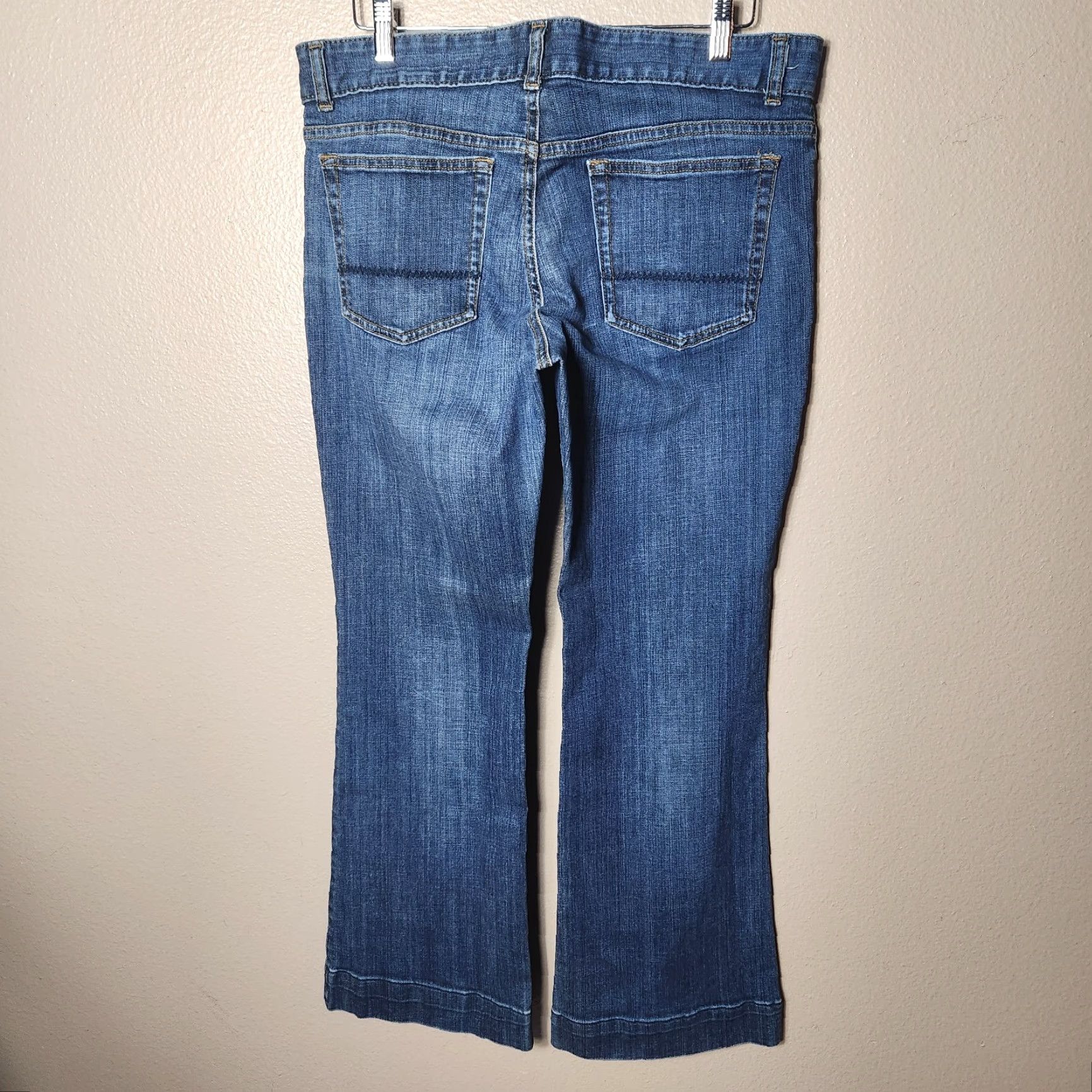 Lands' End VINTAGE Lands' End Womens Fit & Flare Medium Wash Blue Jeans-Size 16/33 Size 24" / US 00 / IT 34 - 7 Thumbnail