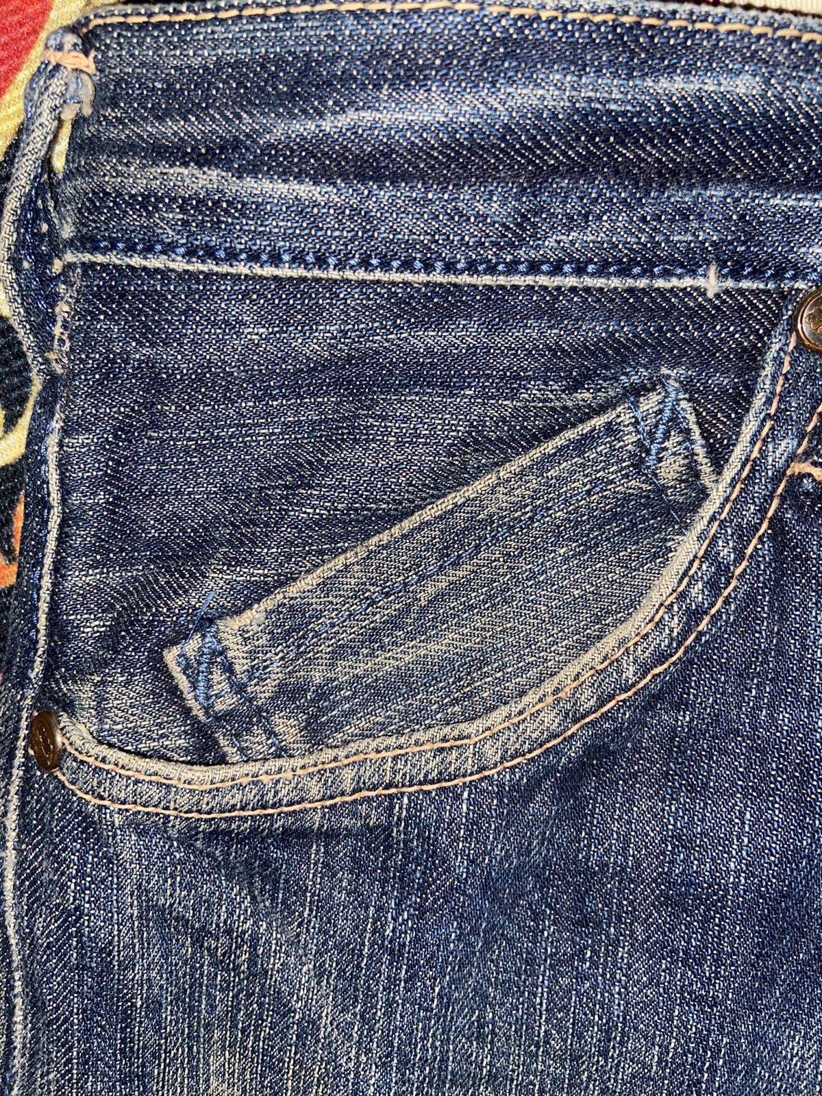 Evisu × Japanese Brand EVISU YAMANE BIG LOGO SPELL OUT DENIM Size US 36 / EU 52 - 3 Thumbnail