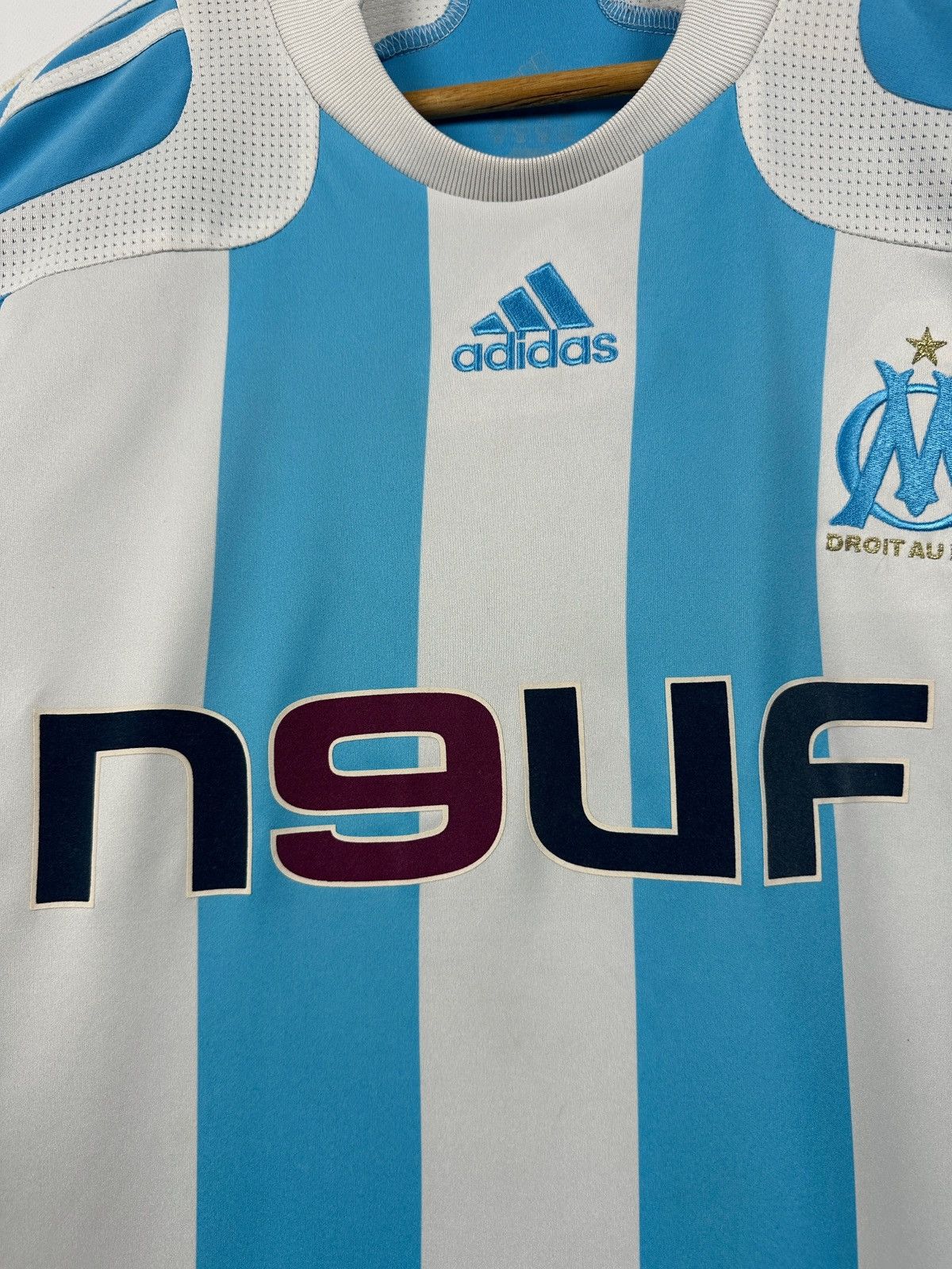 Adidas 2007/08 Adidas Olimpique Marseille Vintage Soccer Jersey Size US XL / EU 56 / 4 - 11 Thumbnail