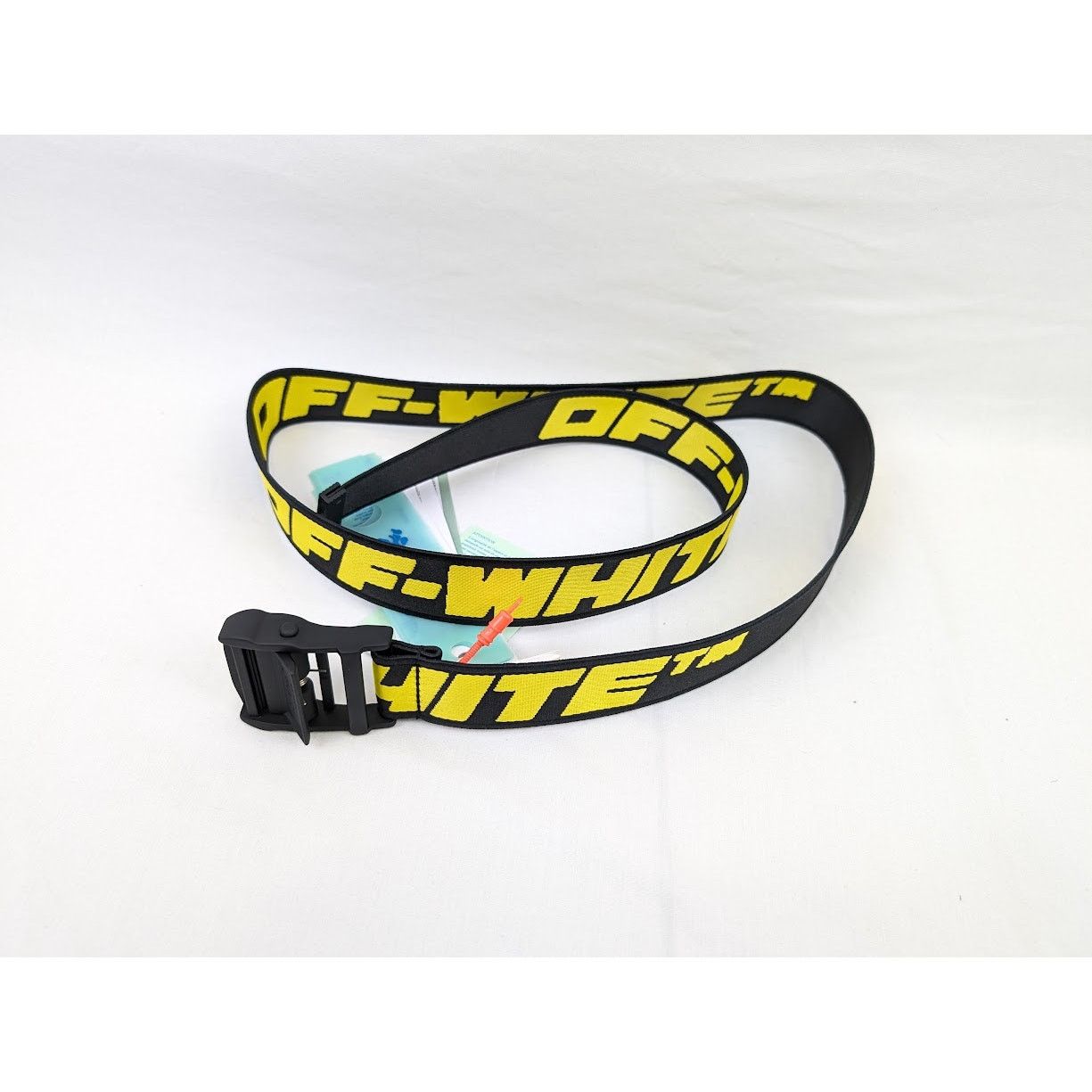 Off-White o1rshd1 Q:3 / Size:OS / Tape Industrial Belt in Black Yellow Size ONE SIZE - 9 Thumbnail