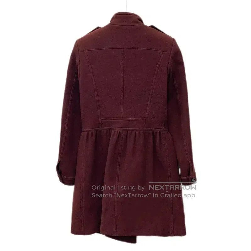 Burberry Burberry Red Wool Women's Coat. Size S / US 4 / IT 40 - 2 Thumbnail