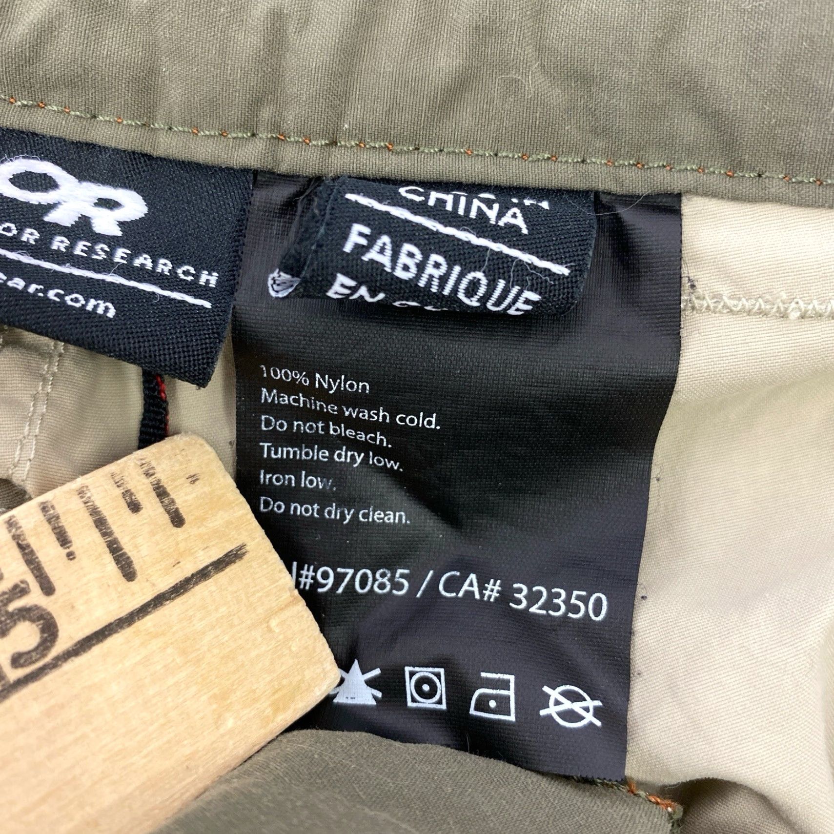 Outdoor Research Outdoor Research Pants Men Regular 38 Beige Nylon Stretch Water Resistant Zip Pocket Pockets Hiking Outdoor Size US 38 / EU 54 - 4 Thumbnail