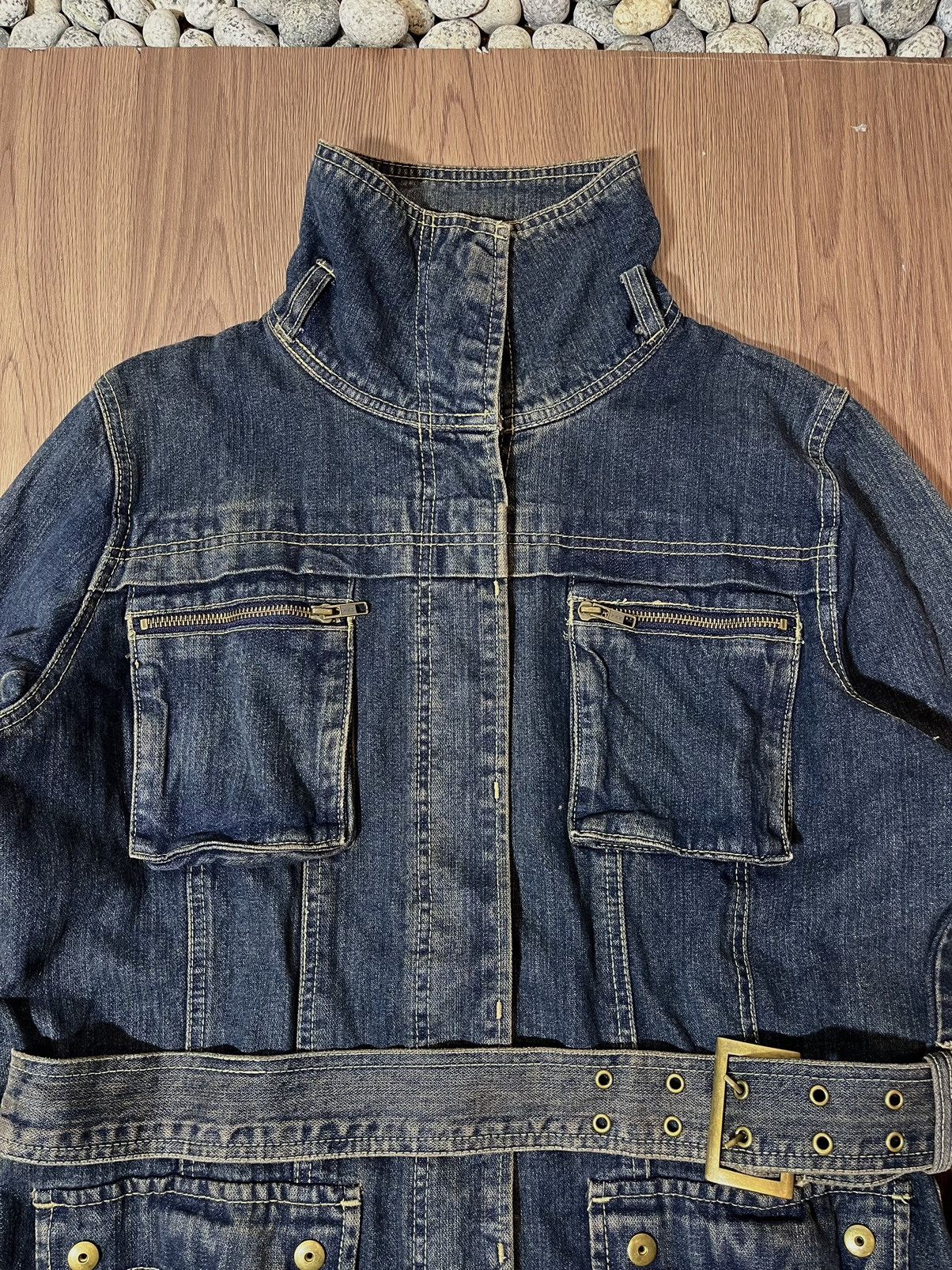 Beauty Beast Charms japan bondage 3D multipocket mudwash denim jacket Size US XL / EU 56 / 4 - 3 Thumbnail