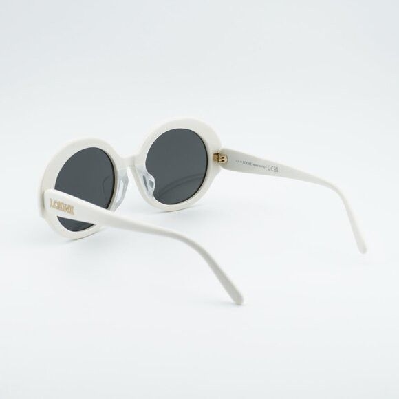 Loewe Loewe LW40135F 25A Sunglasses White Round Frame, Grey Lenses Size ONE SIZE - 9 Thumbnail