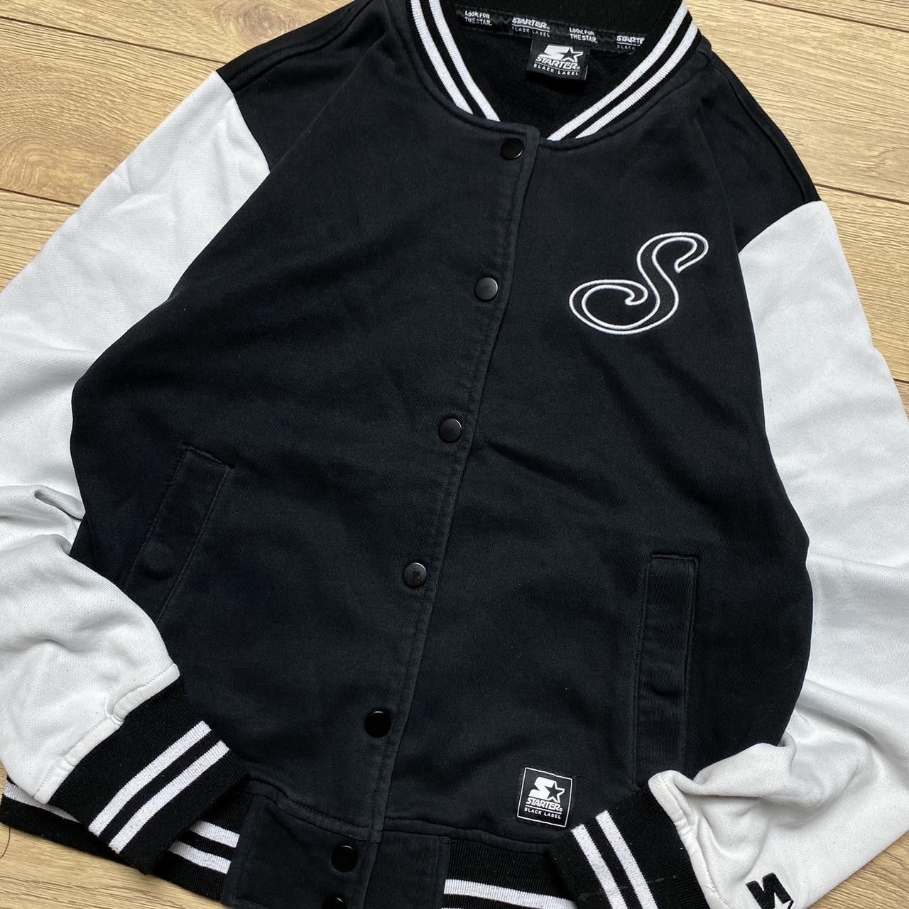 Starter 00s Starter Varsity Jacket Black/White S Size S / US 4 / IT 40 - 3 Thumbnail