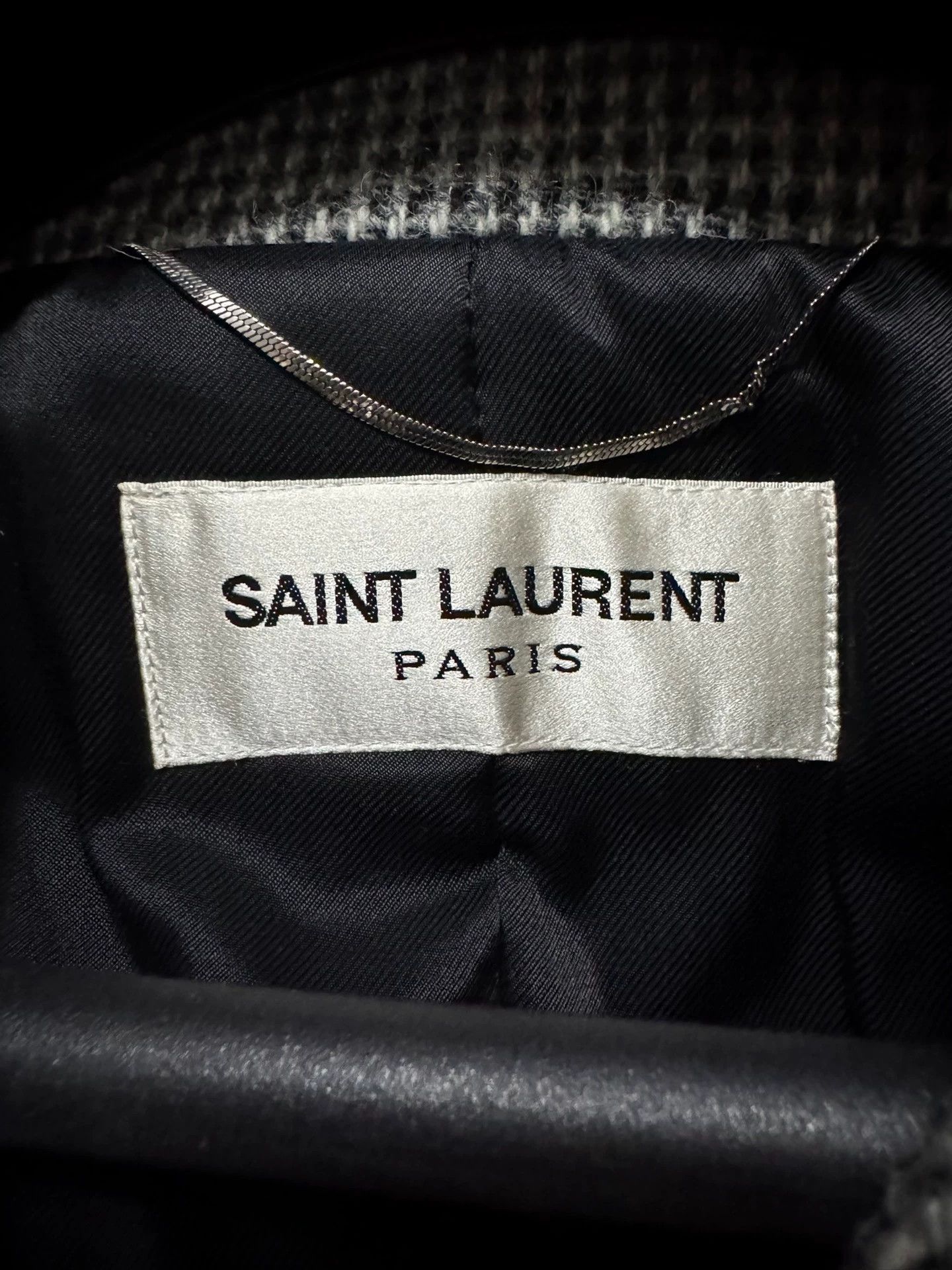 Saint Laurent Paris Saint Laurent SLP Double-Breasted Houndstooth Coat Size US XL / EU 56 / 4 - 6 Thumbnail