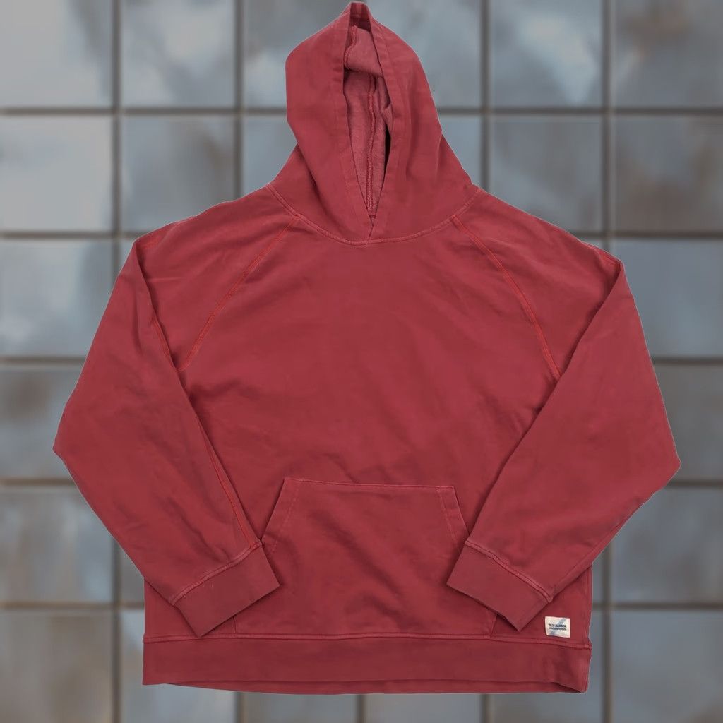 Vintage Fair Harbor Hoodie Pullover 2XL Men's Nautical Red Organic Cotton Recycled Polyester Raglan Sleeves Size US XXL / EU 58 / 5 - 1 Thumbnail
