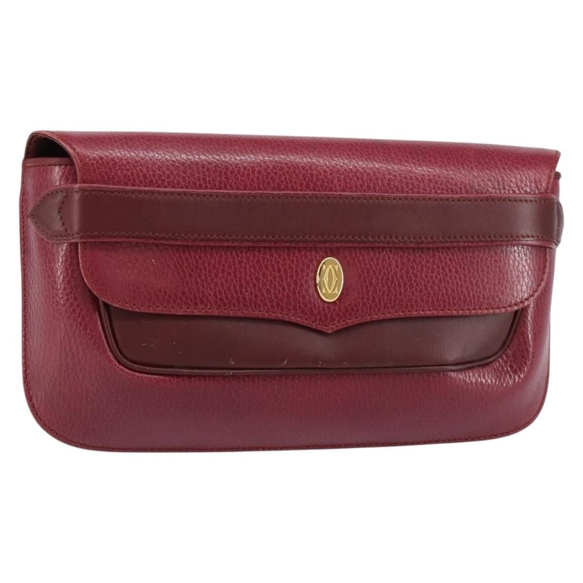 Cartier cartier Must de Cartier Clutch bag Leather Size ONE SIZE - 1 Thumbnail