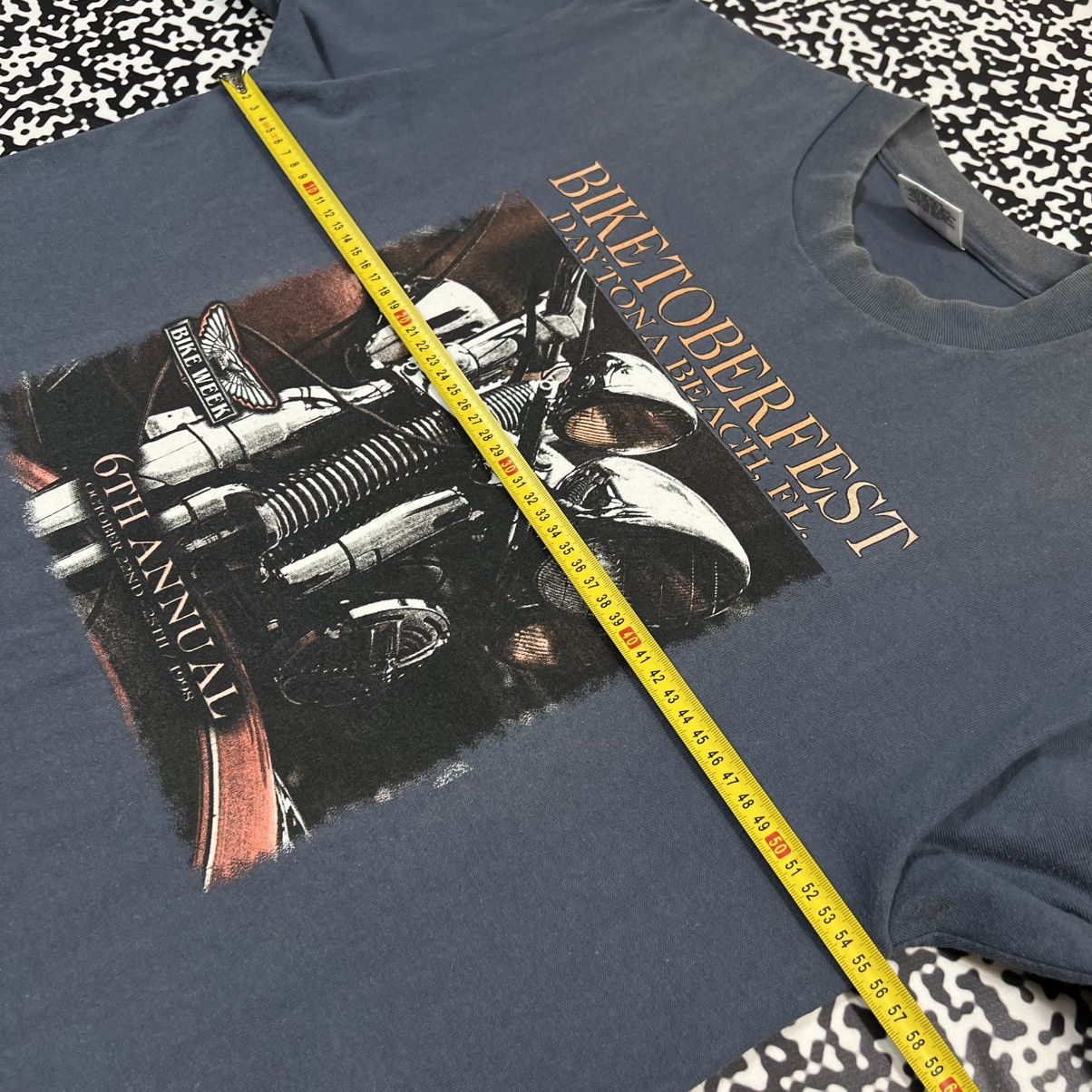 Harley Davidson Vintage 1998 Biketoberfest Harley Single Stitch Faded Tshirt Size US L / EU 52-54 / 3 - 18 Thumbnail