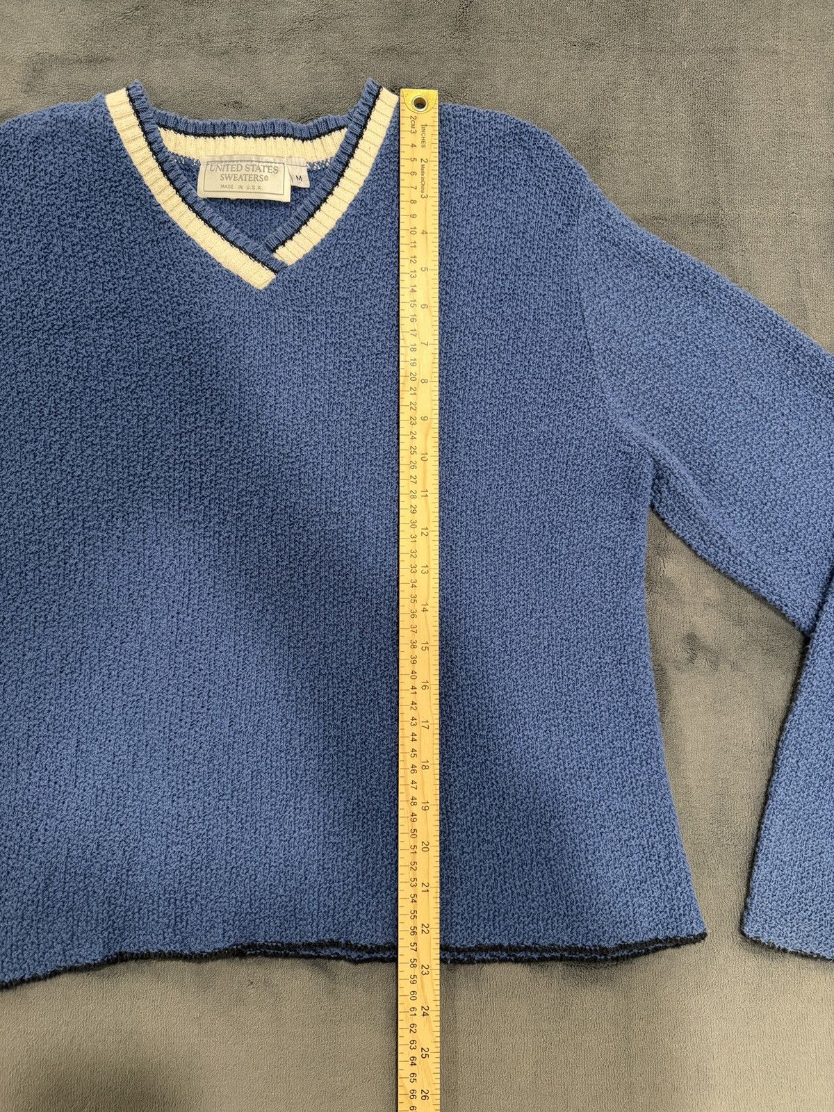 Other Vintage United States Sweaters Knit V Neck Made In USA Size M / US 6-8 / IT 42-44 - 7 Thumbnail